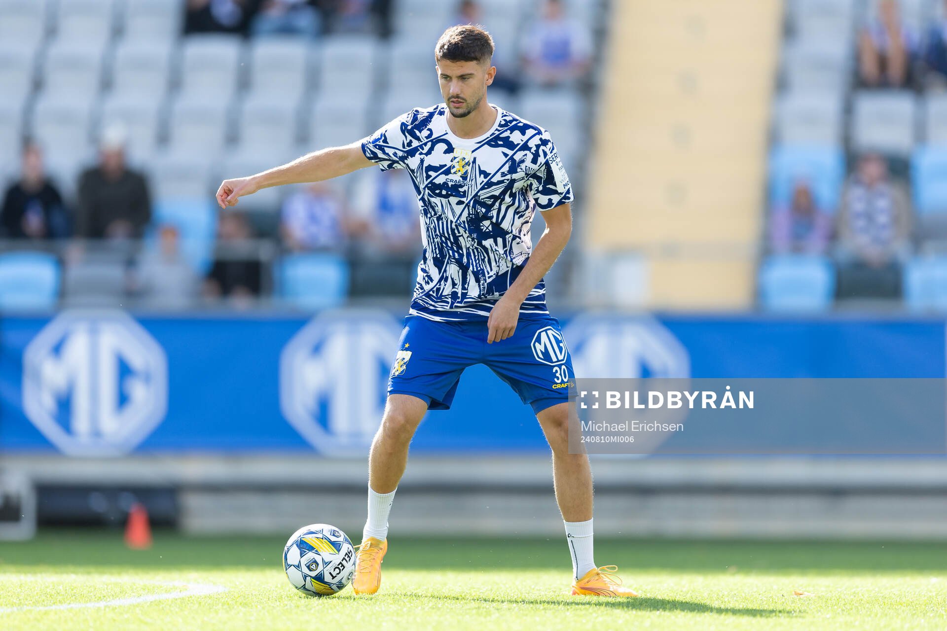 IFK Göteborgs Ramon Pascal Lundqvist innan fotbollsmatchen
