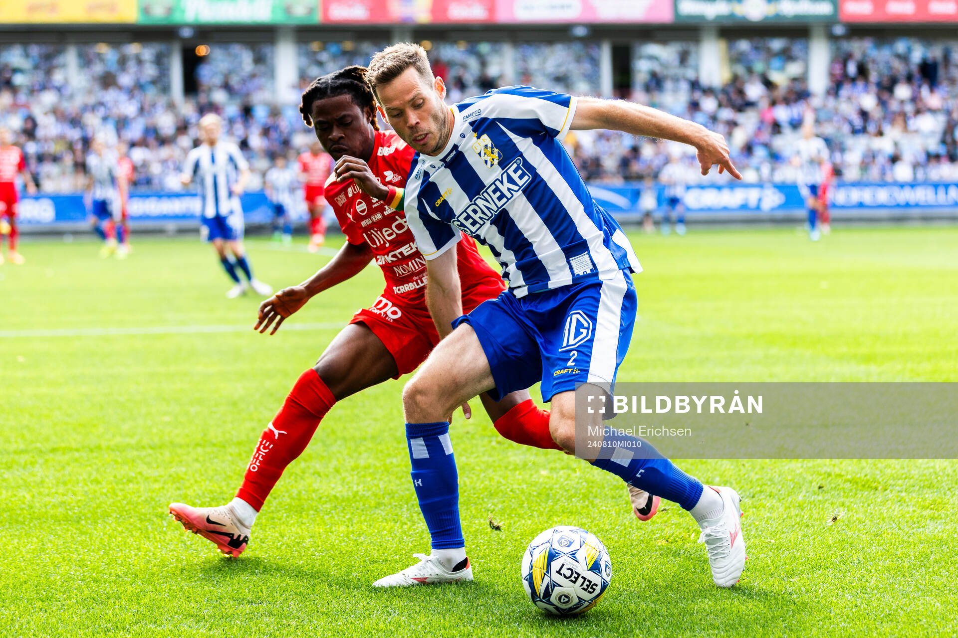 Värnamos Frank Junior Adjei och Emil Salomonsson