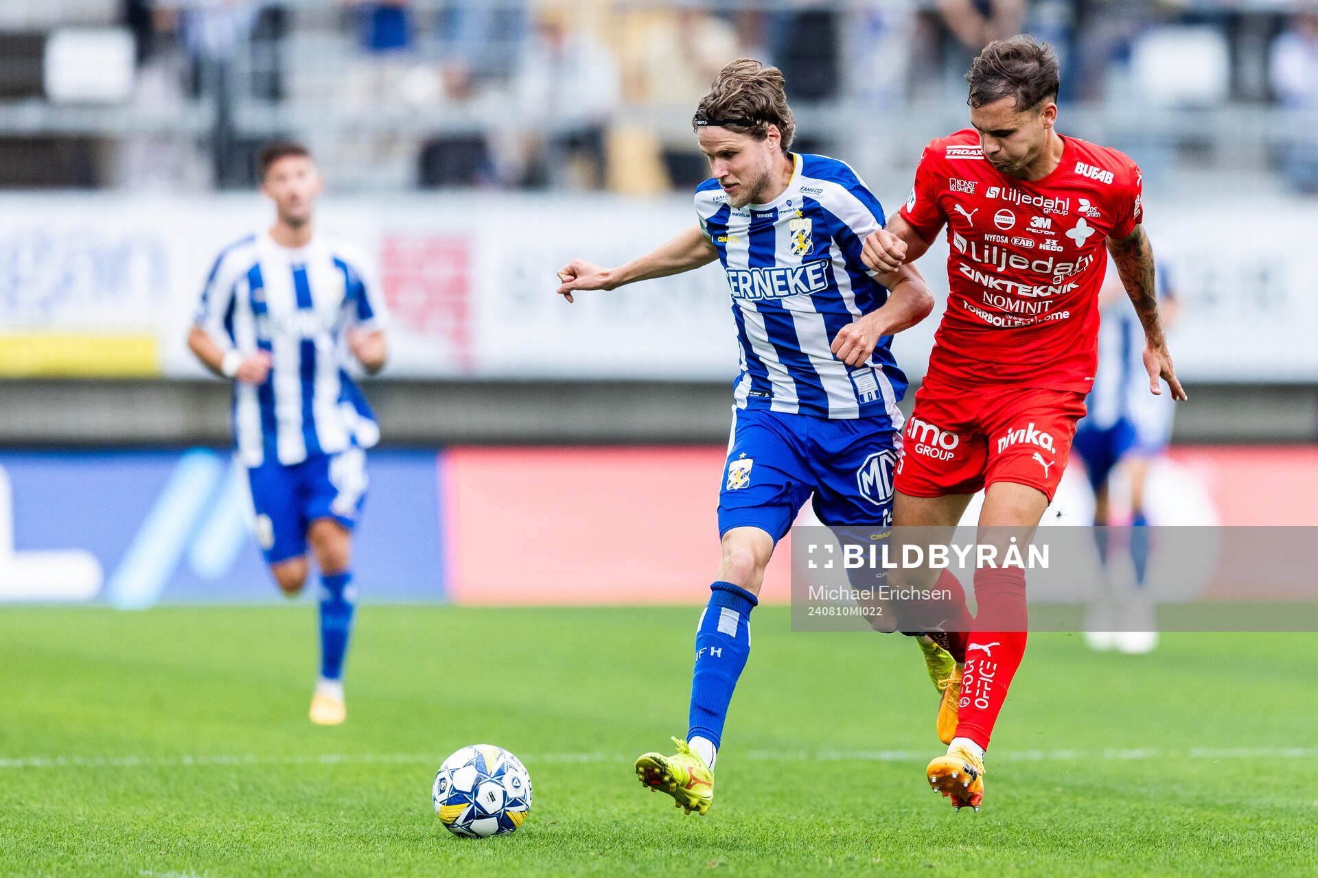 IFK Göteborgs Gustaf Norlin och Värnamos Michael