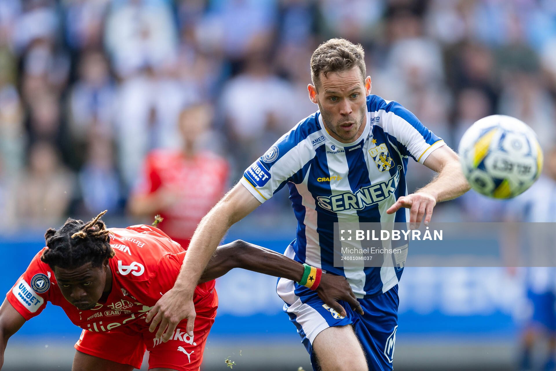 Värnamos Frank Junior Adjei och IFK Göteborgs Emil