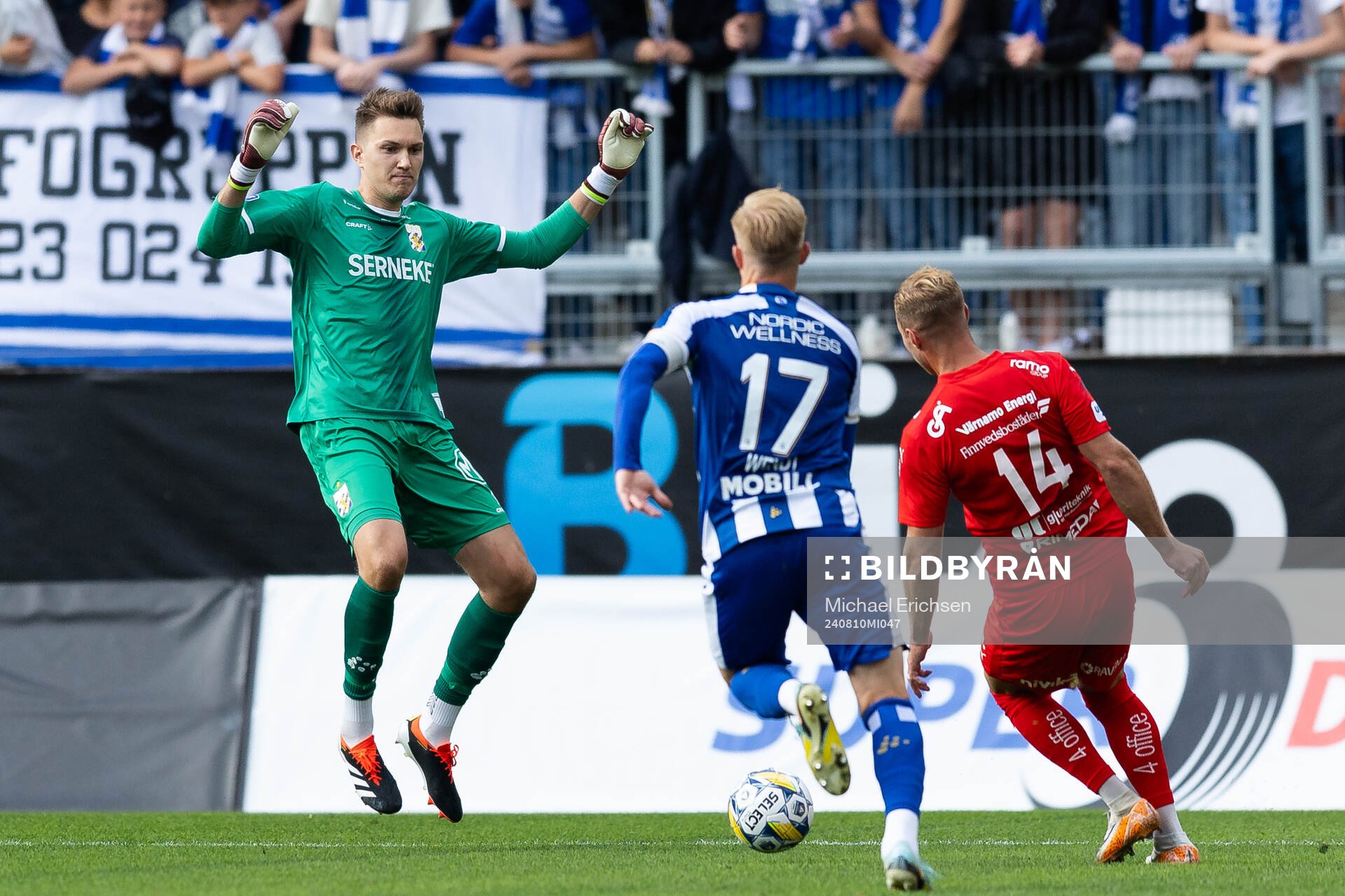 IFK Göteborgs målvakt Jacob Karlström och Oscar Wendt