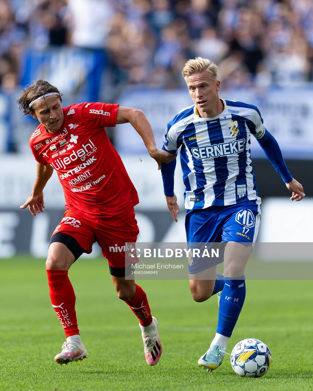 Värnamos Simon Thern och IFK Göteborgs Oscar Wendt