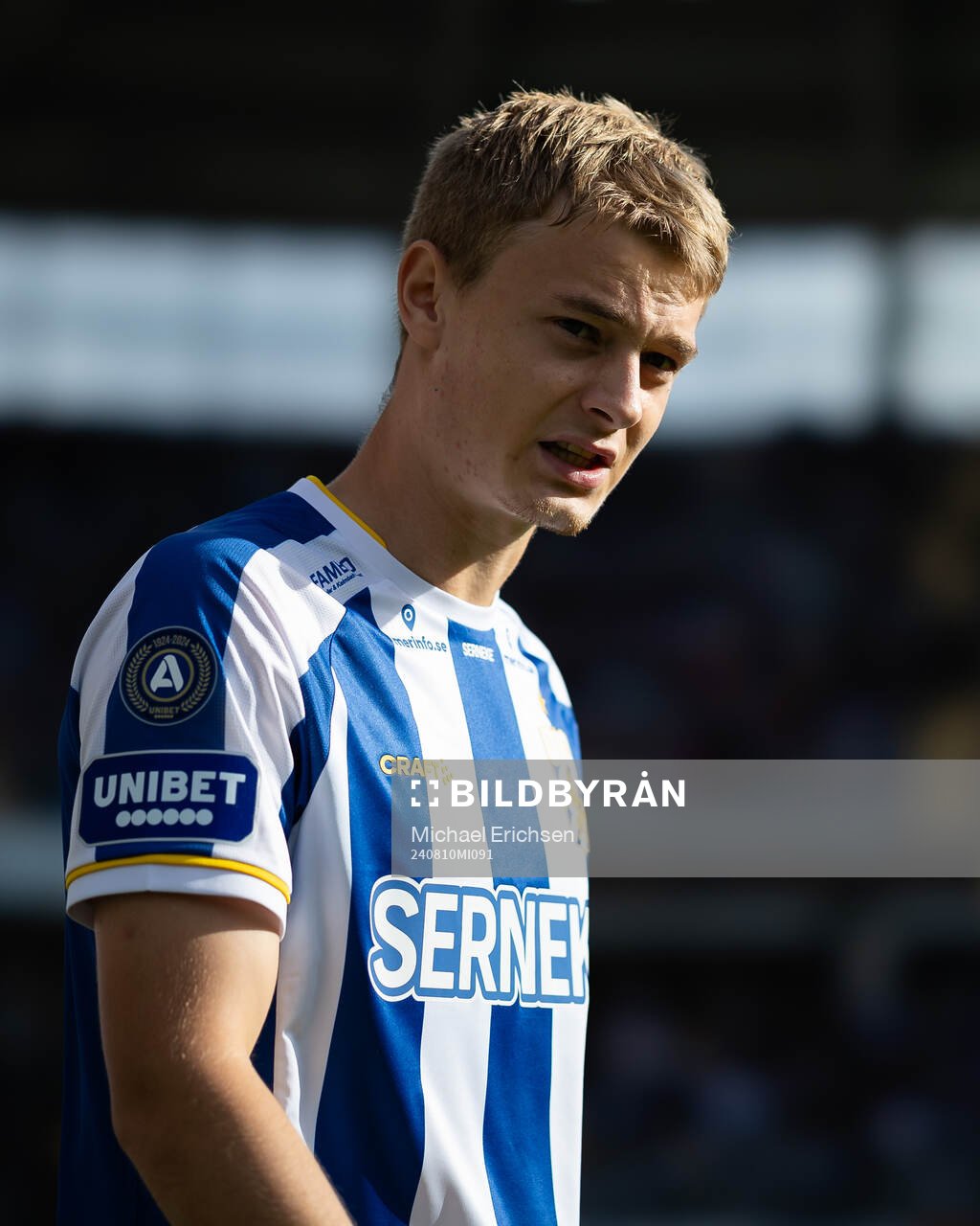 IFK Göteborgs David Kjær Kruse innan fotbollsmatchen i Allsvenskan mellan IFK Göteborg och Värnamo den 10 augusti 2024 i Göteborg. 