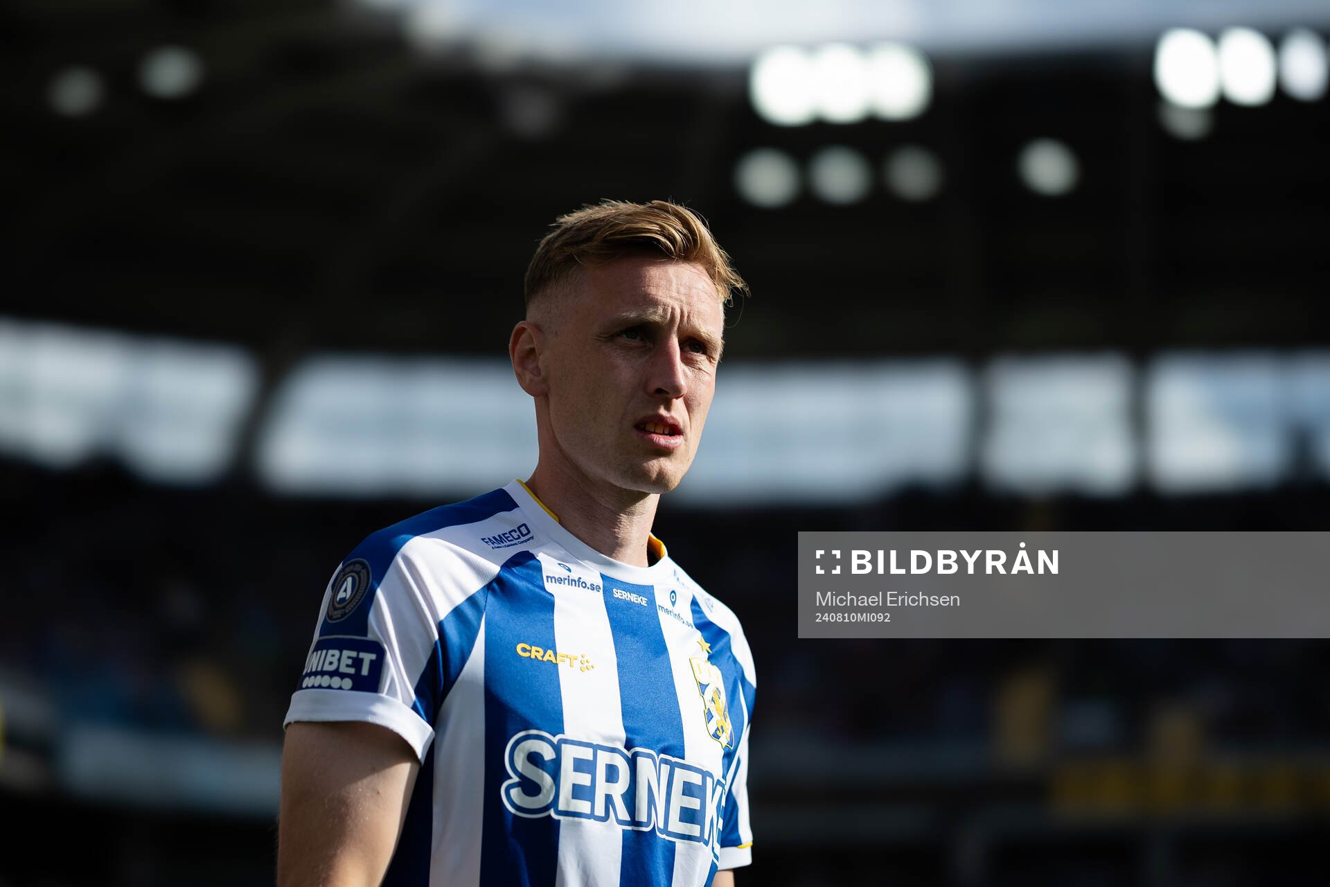 IFK Göteborgs Sebastian Ohlsson innan fotbollsmatchen i
