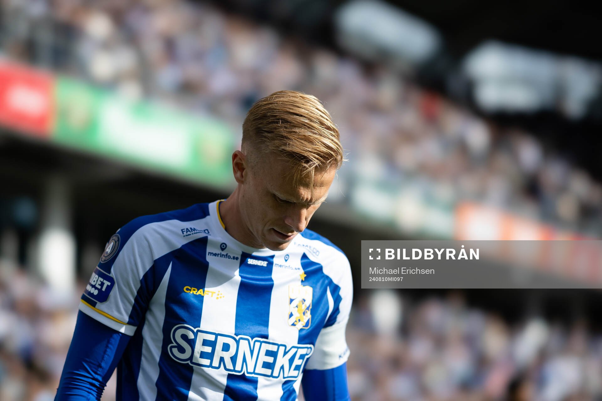 IFK Göteborgs Oscar Wendt innan fotbollsmatchen i
