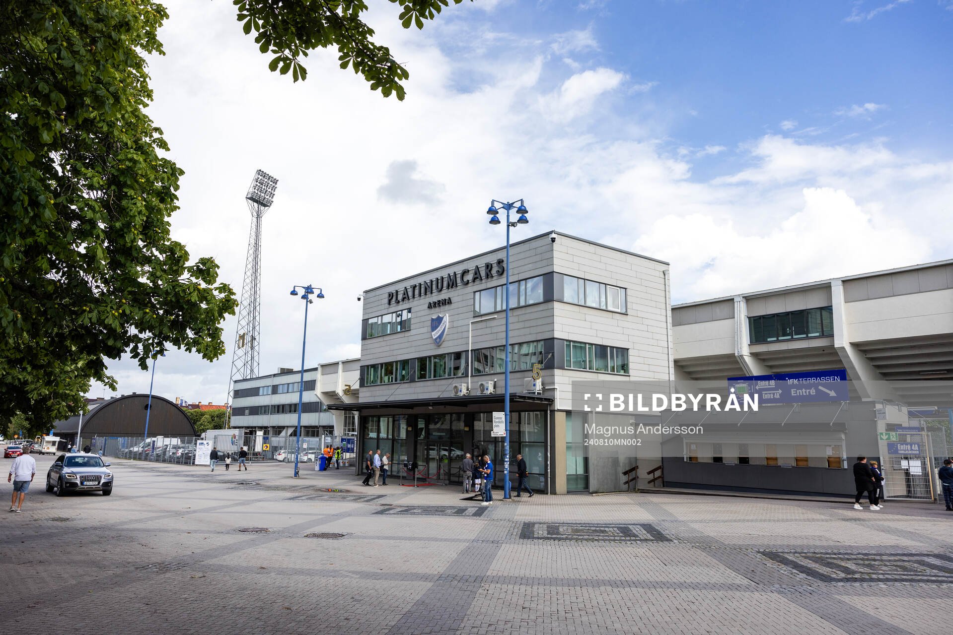 Exteriör vy av Platinumcars Arena