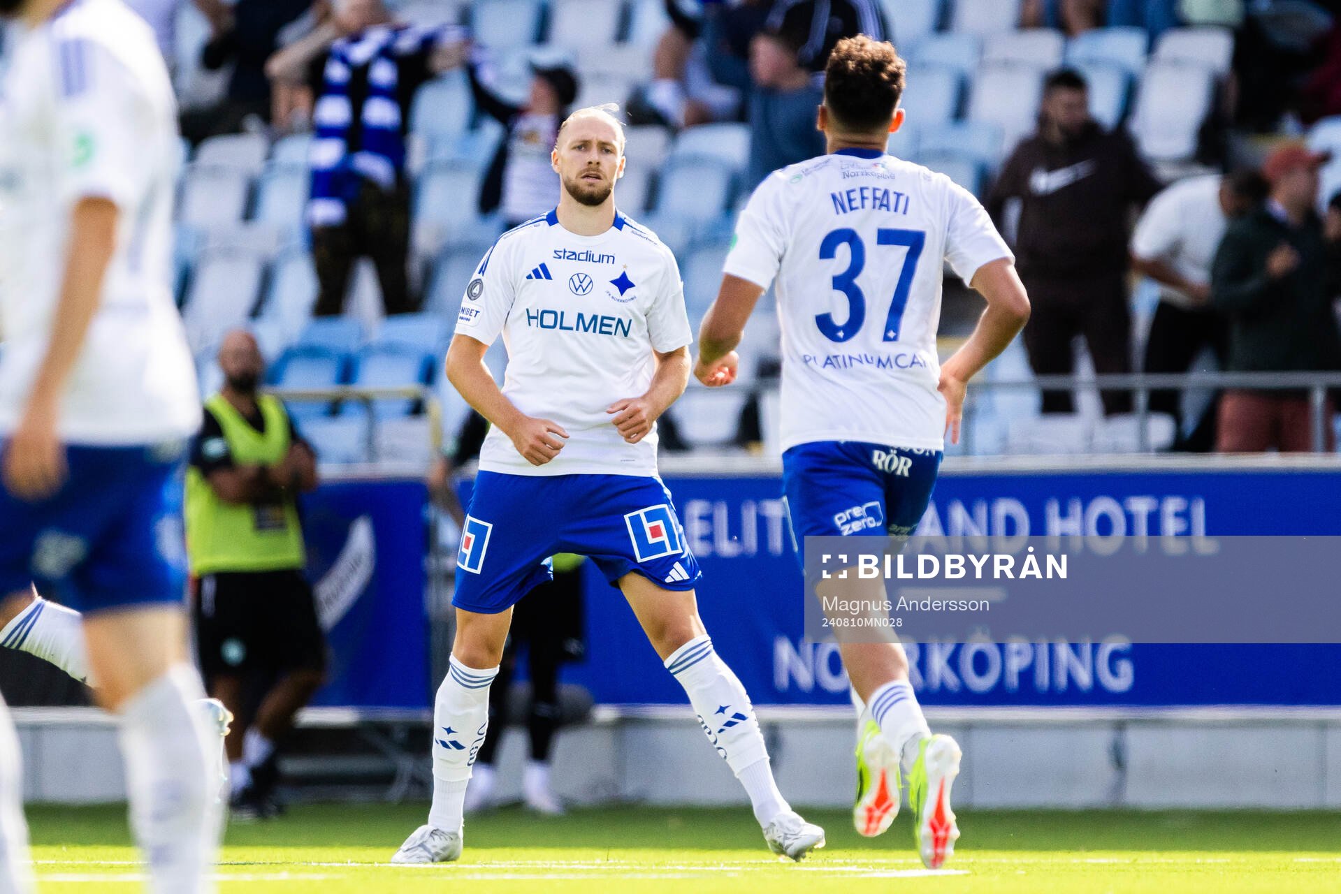 IFK Norrköpings Kevin Höög Jansson jublar