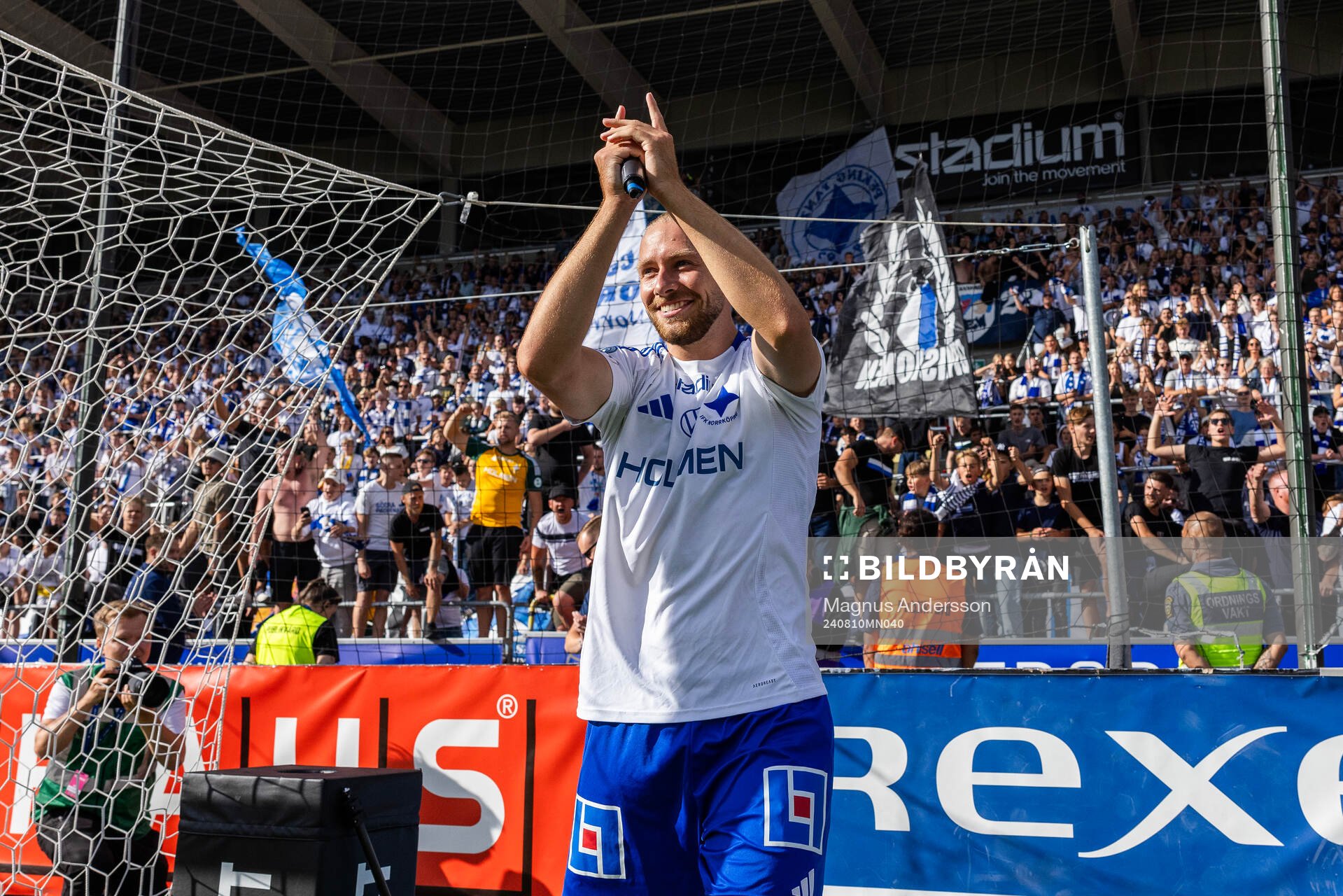 IFK Norrköpings Kevin Höög Jansson jublar