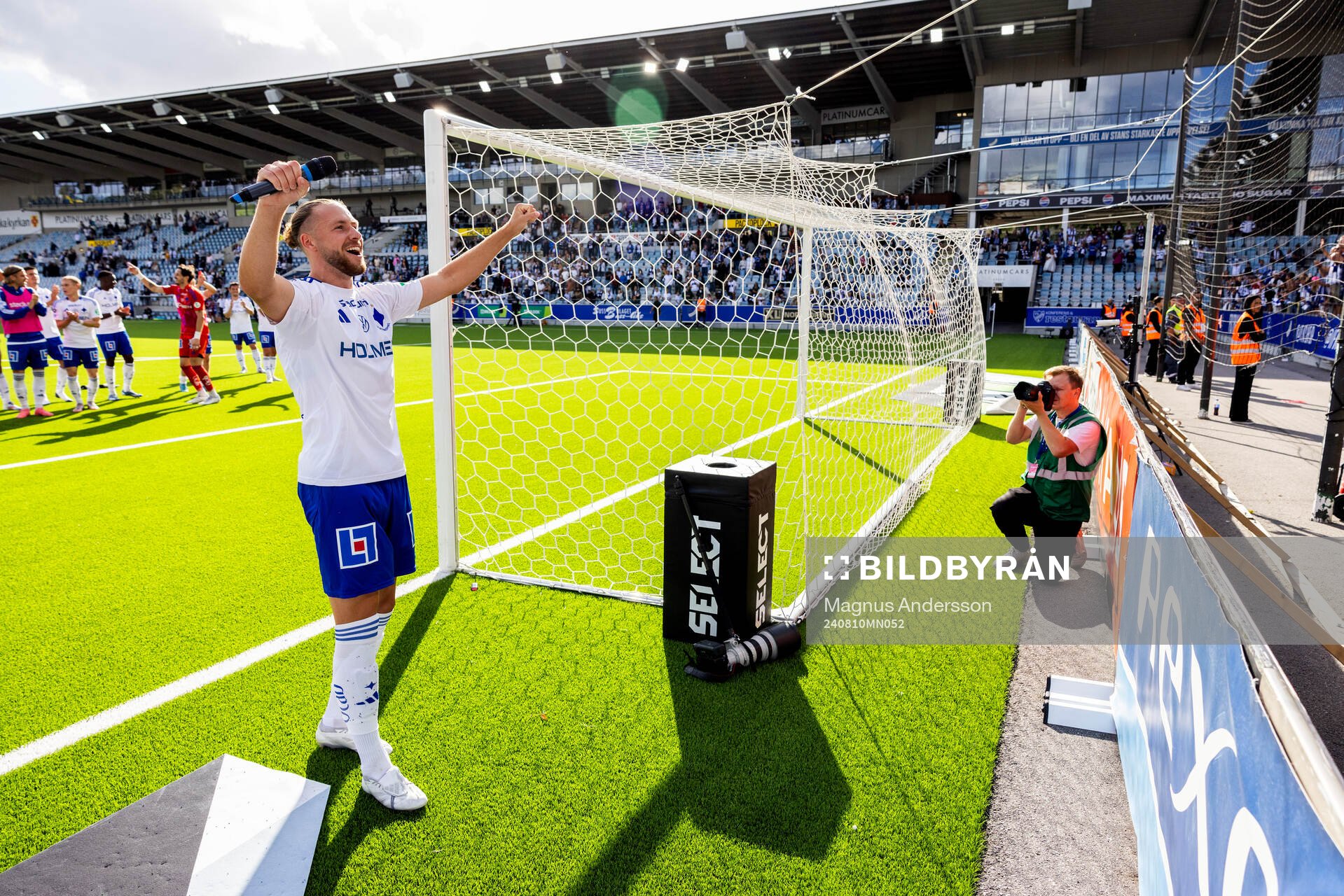 IFK Norrköpings Kevin Höög Jansson jublar