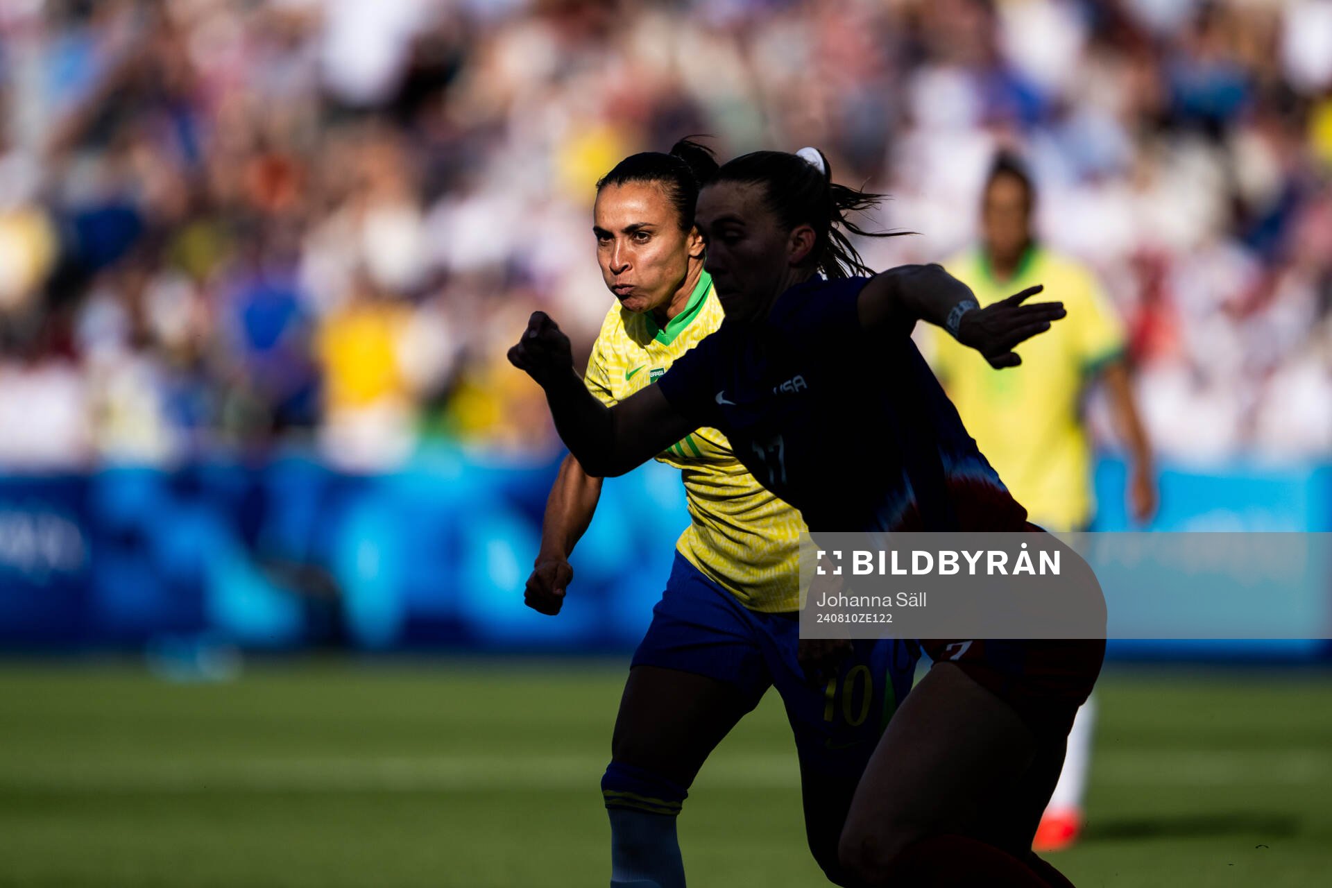 Marta of Brazil in the women’s football final between