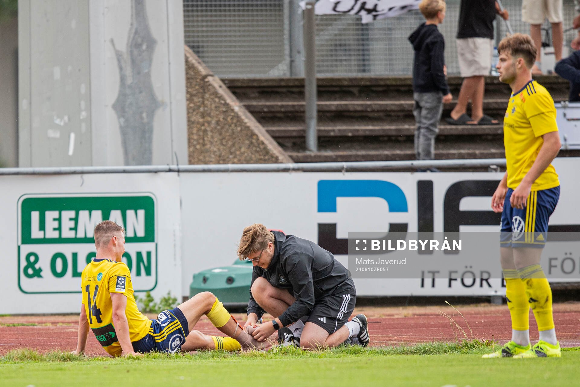 Ängelholms Vilgot Carlsson skadades och utgick