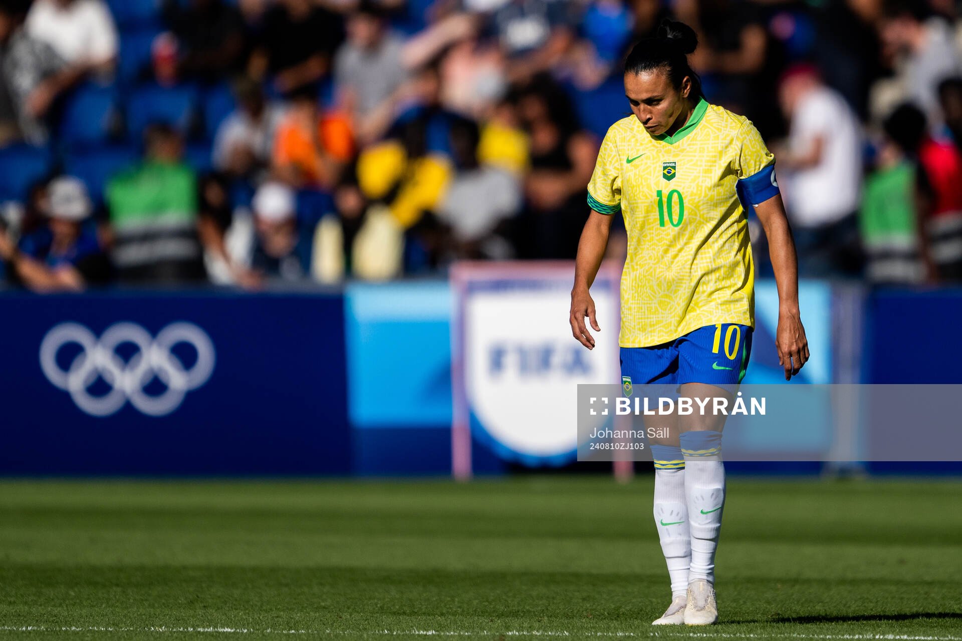 Marta of Brazil in the women’s football final between