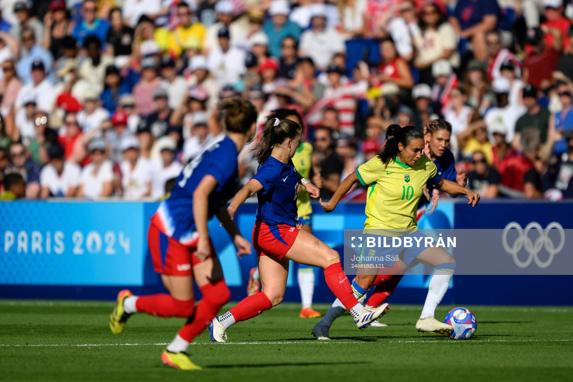 Marta of Brazil in the women’s football final between