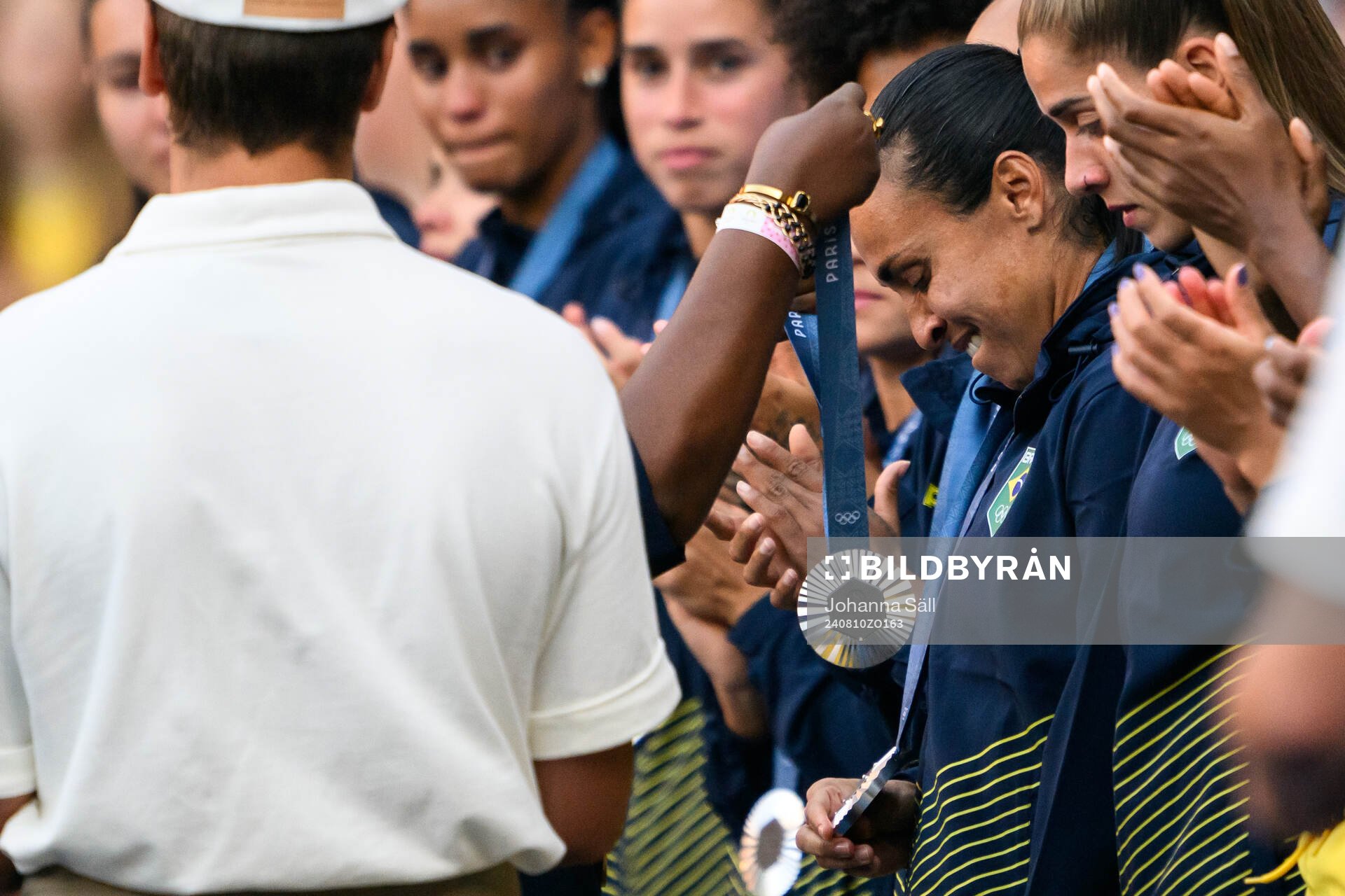 Marta of Brazil looks dejected