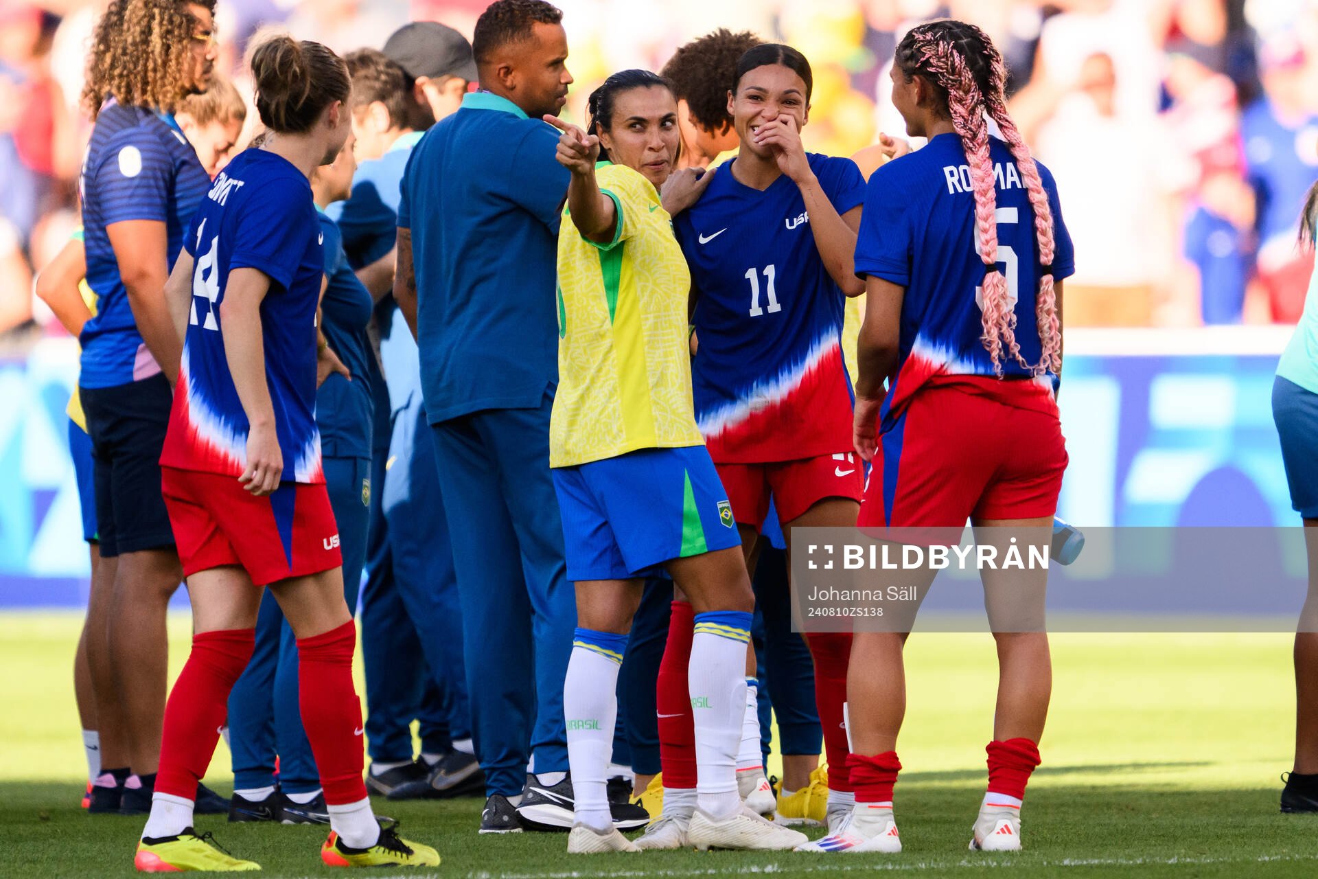Marta of Brazil of Brazil, Sophia Smith and Trinity Rodman