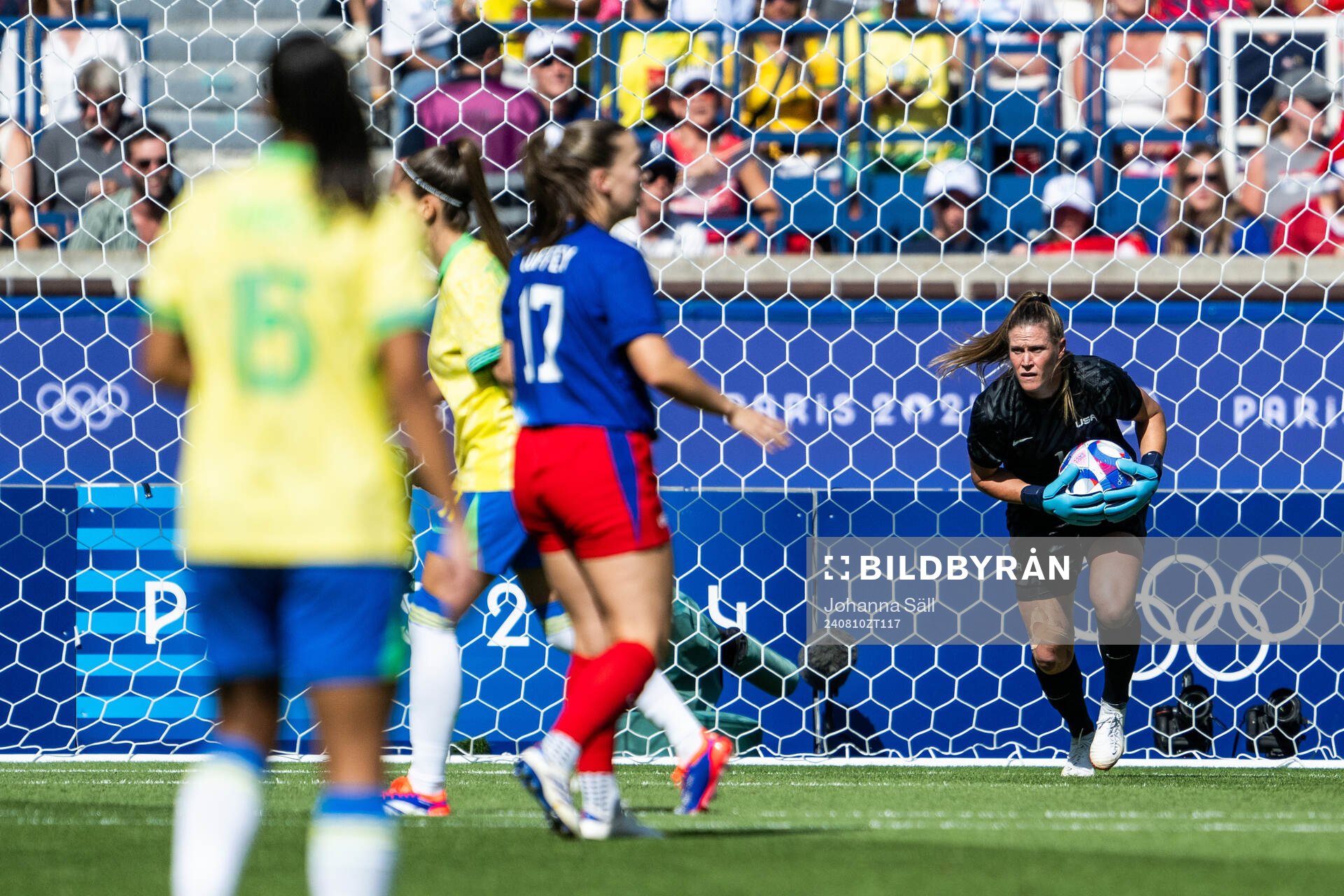 Goalkeeper Alyssa Naeher of USA in the women’s football
