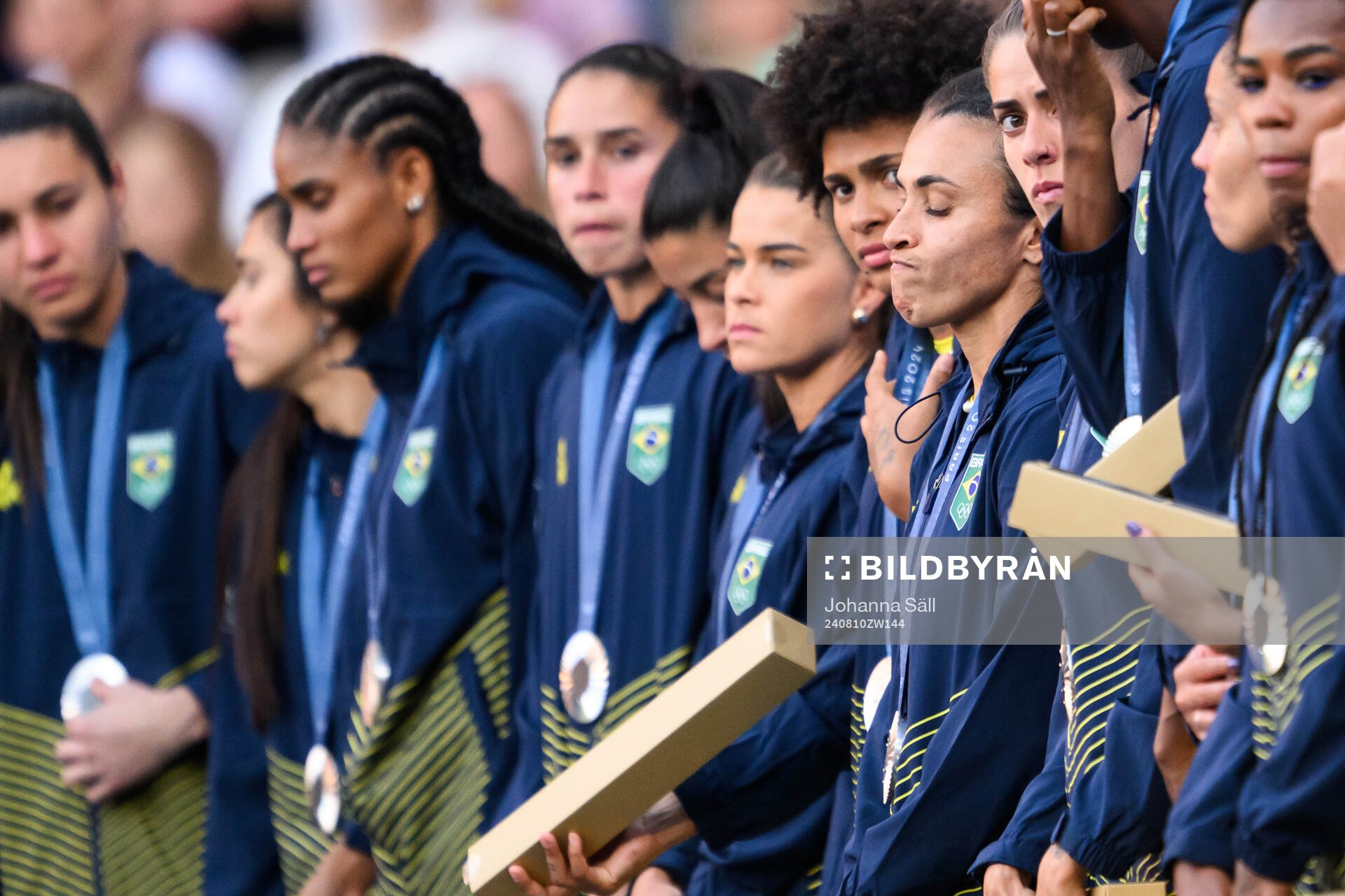 Marta of Brazil looks dejected