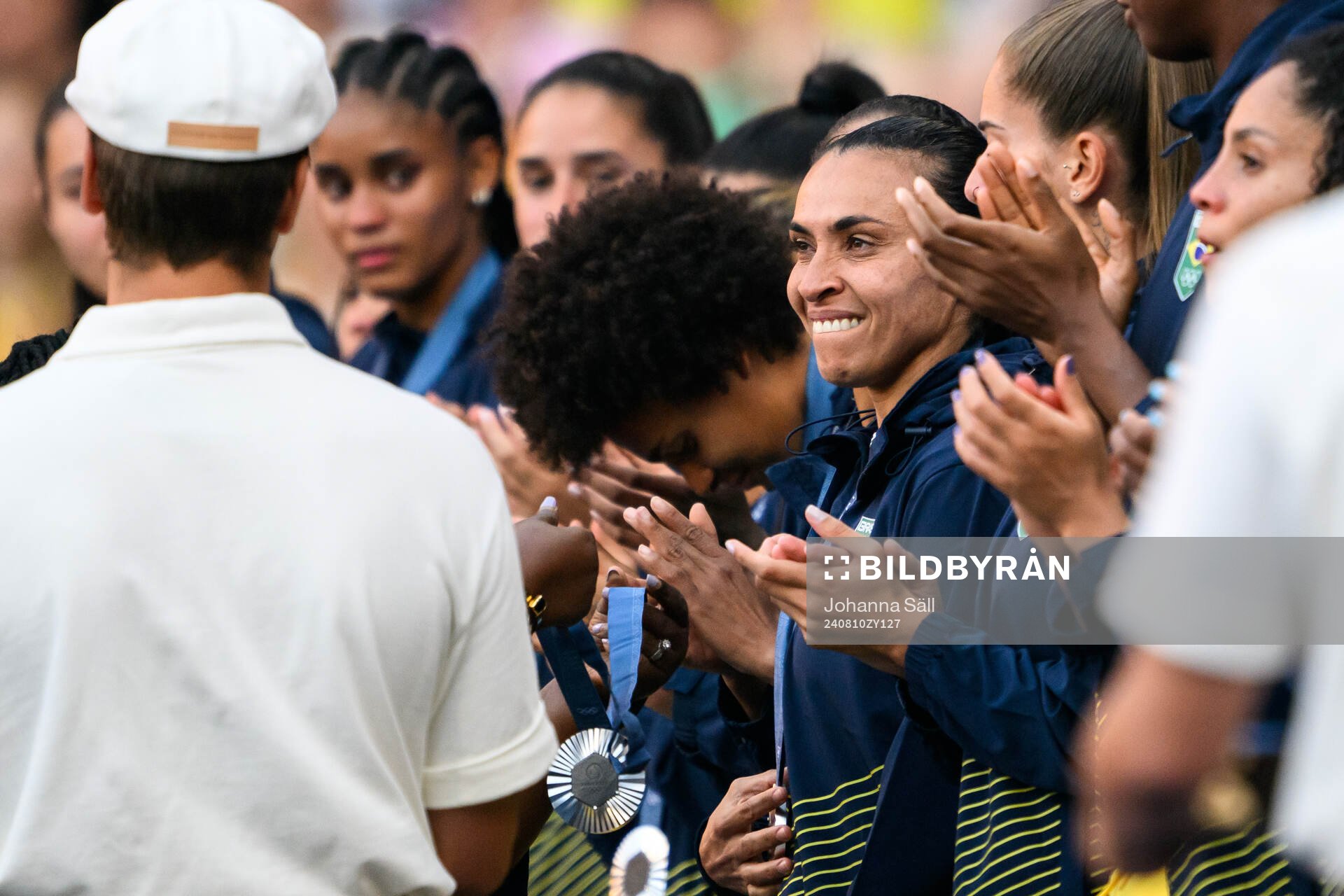 Marta of Brazil looks dejected