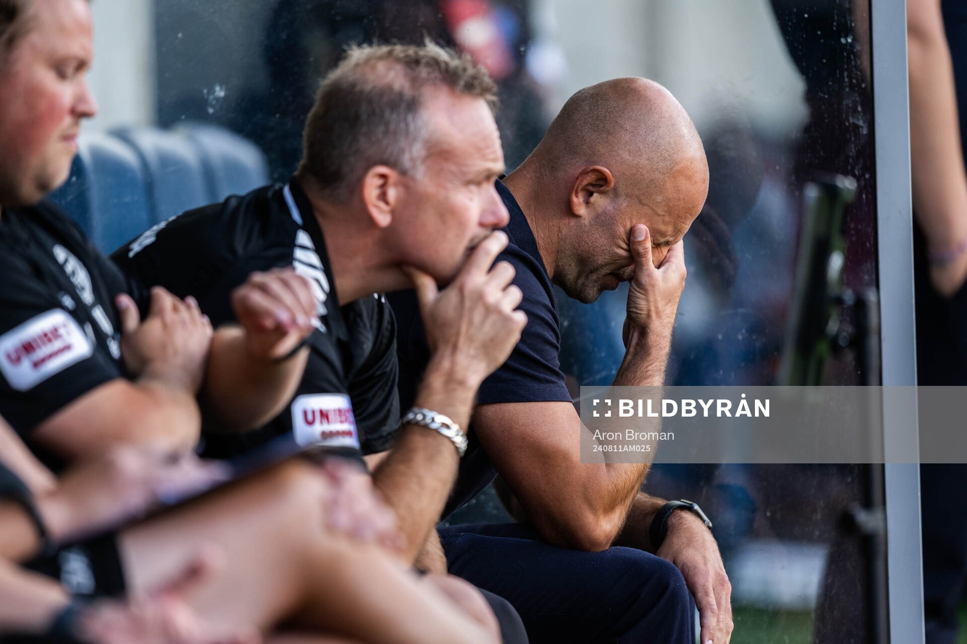 Kalmars tränare Stefan Larsson deppar