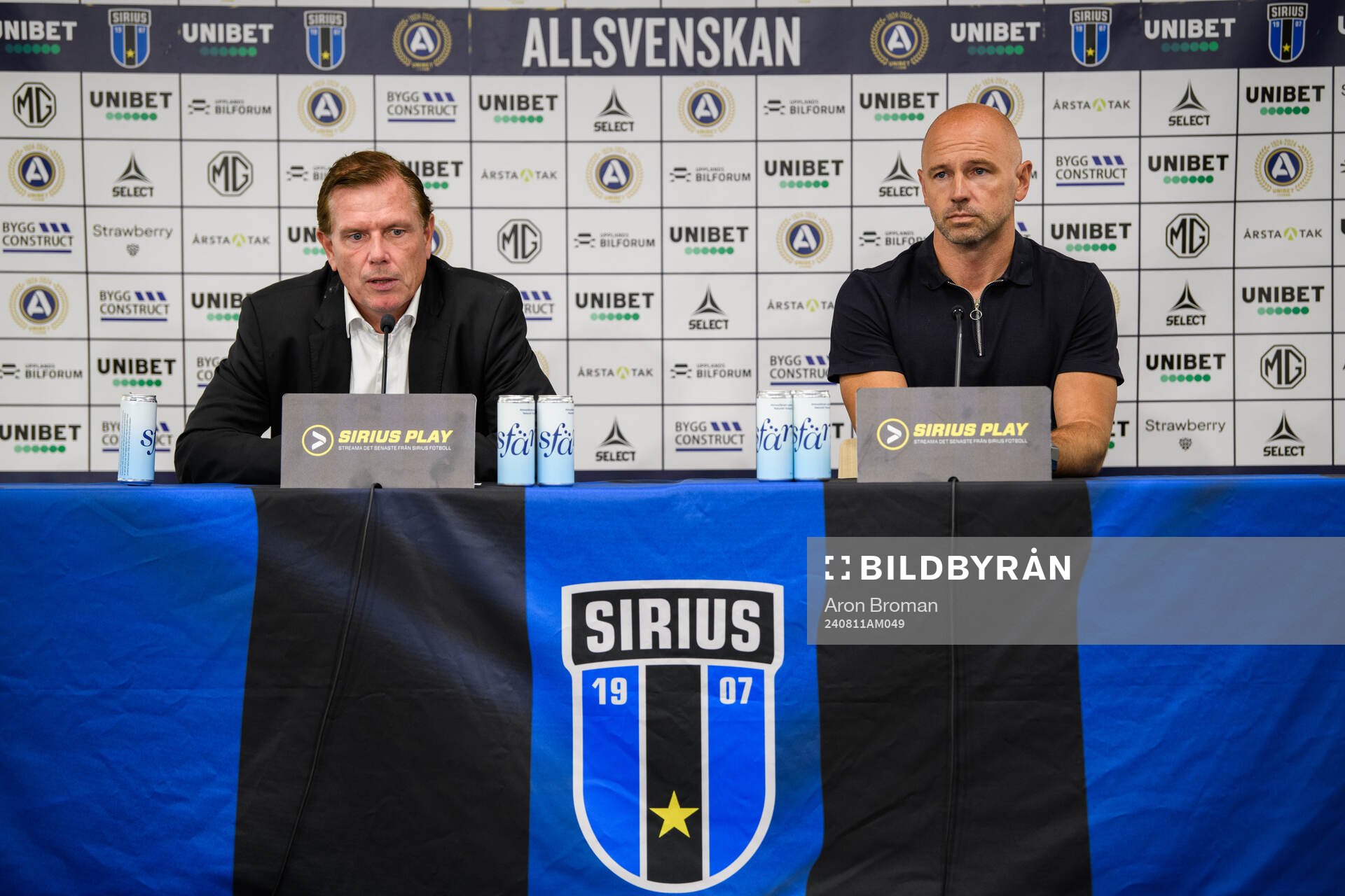 Sirius tränare Christer Mattiasson och Kalmars tränare