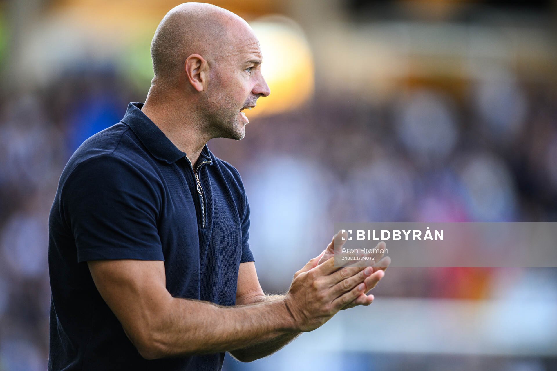 Kalmars tränare Stefan Larsson reagerar