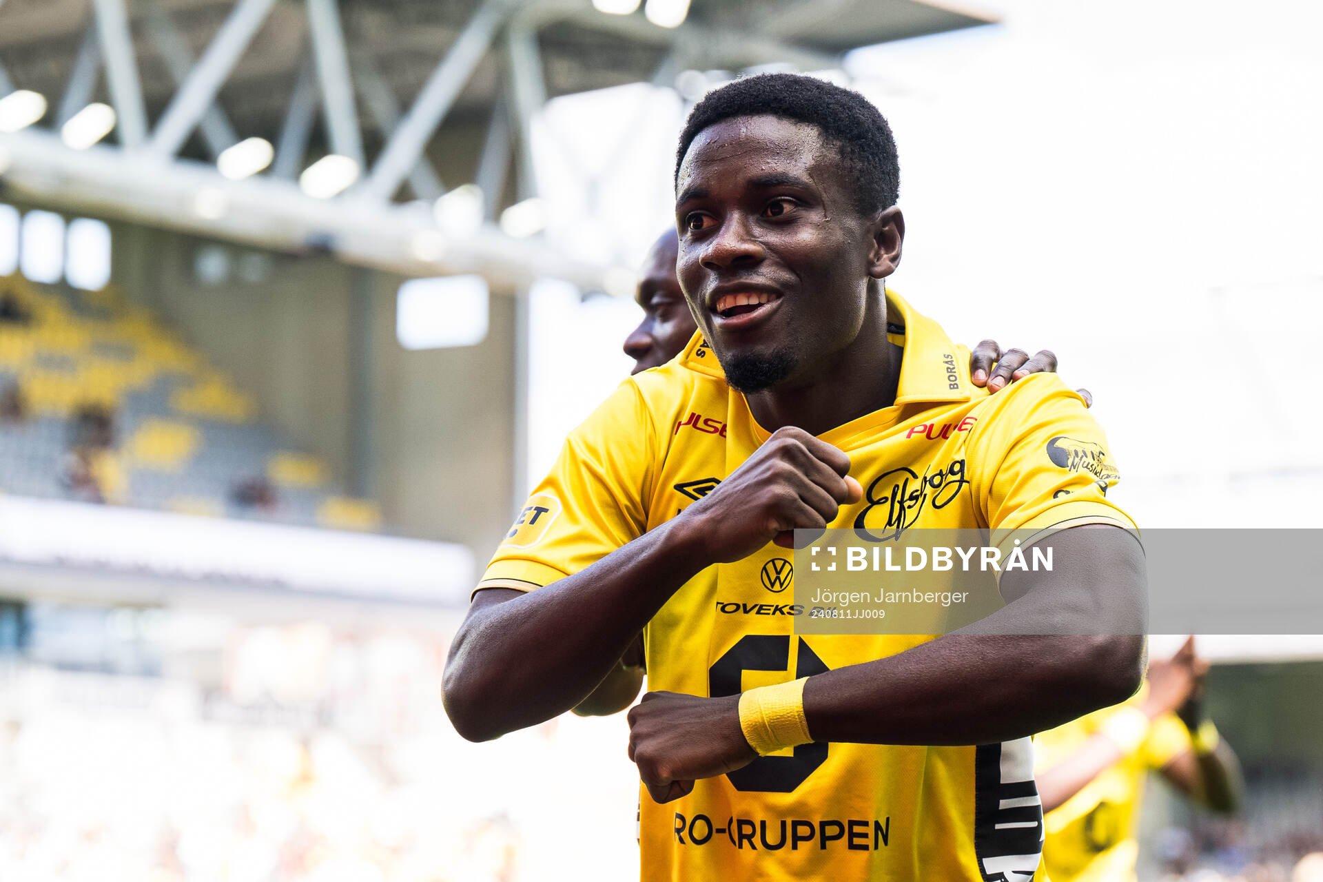 Elfsborgs Michael Baidoo jublar