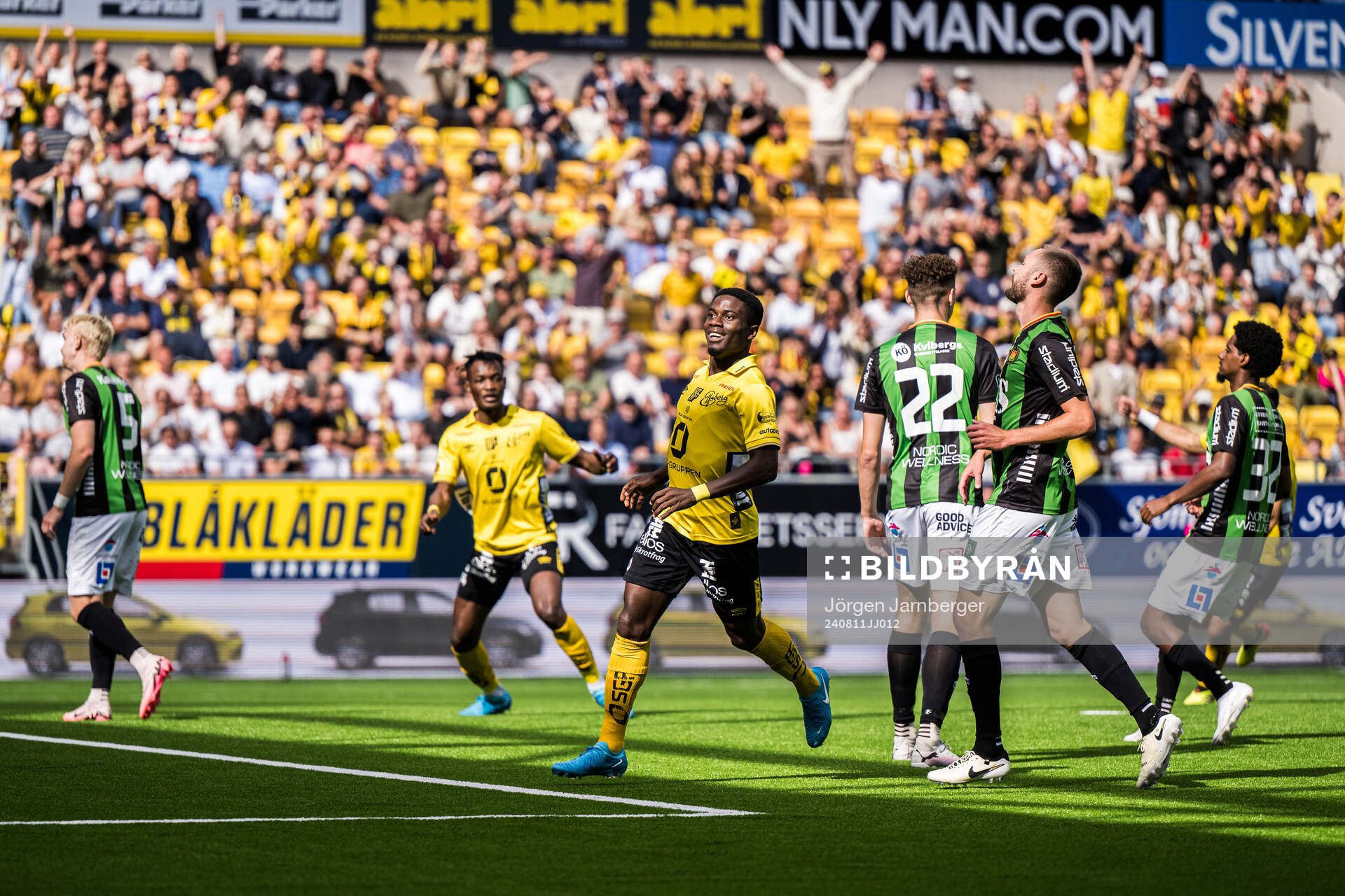 Elfsborgs Michael Baidoo jublar