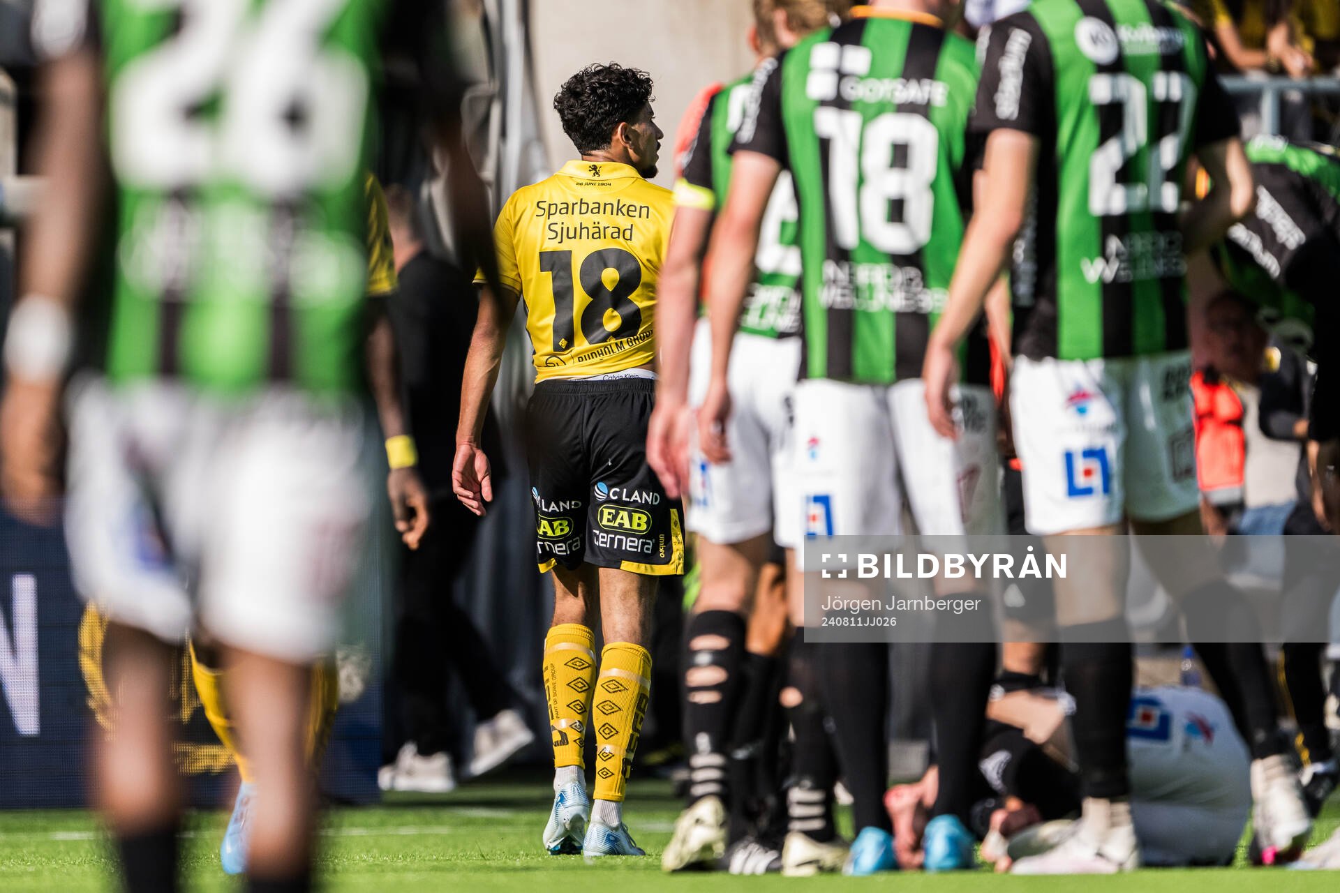 Elfsborgs Ahmed Qasem lämnar planen