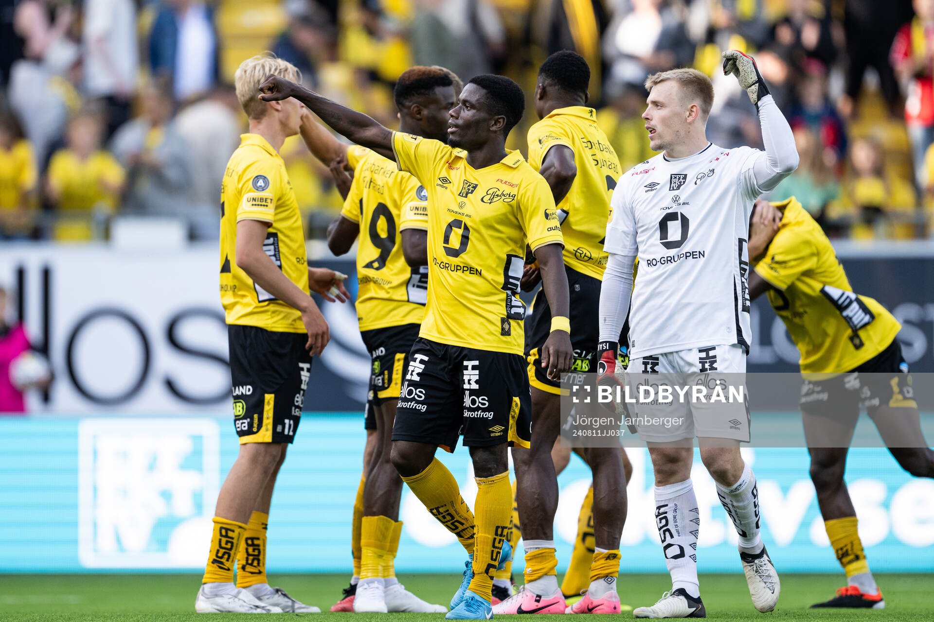 Elfsborgs spelare jublar