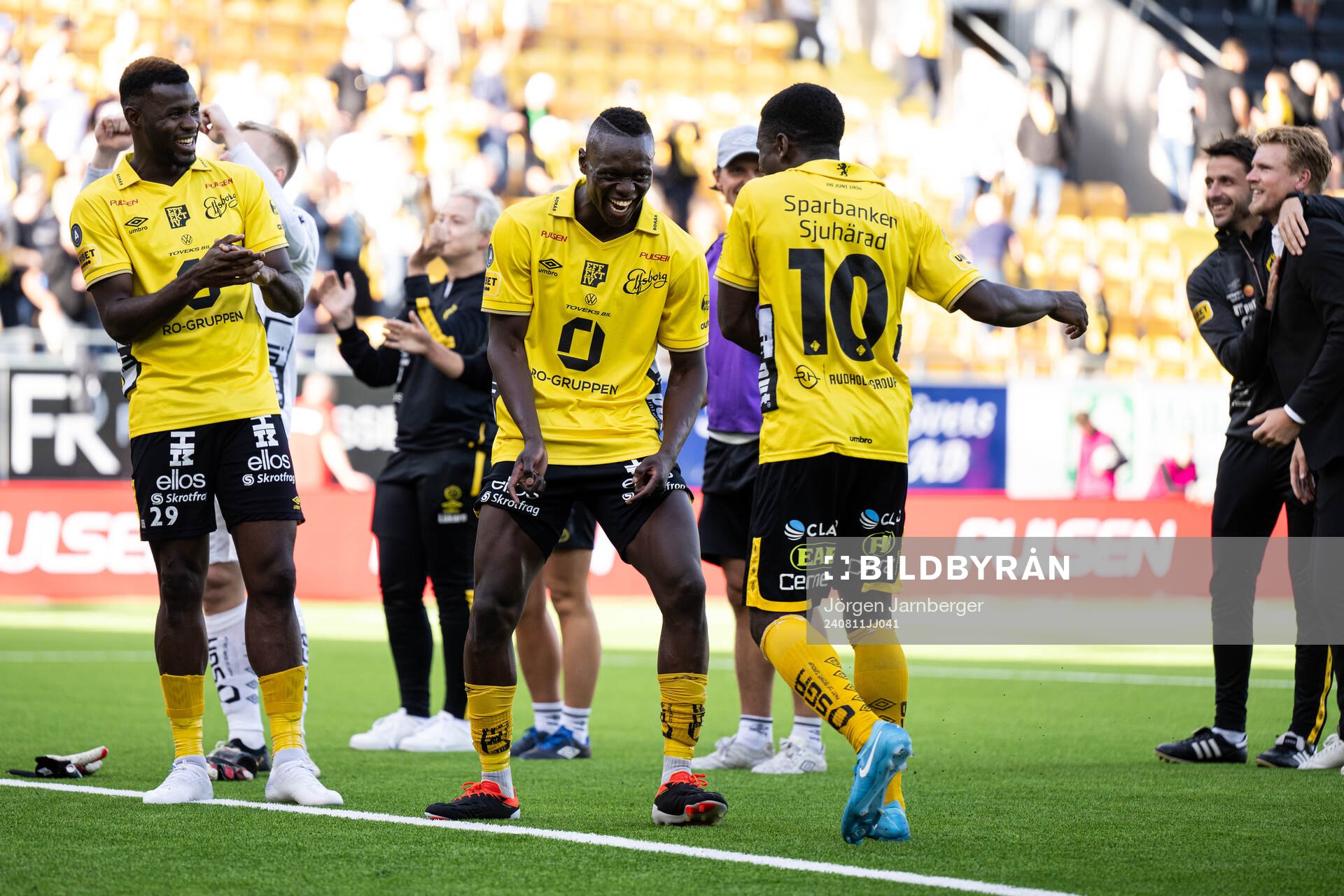 Elfsborgs spelare jublar