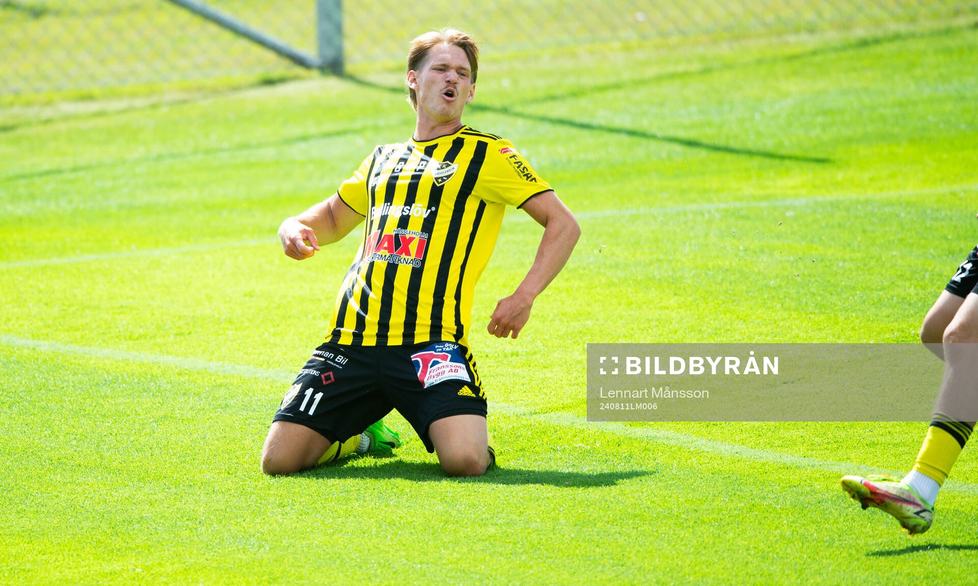 IFK Hässleholms Kasper Månsson jublar