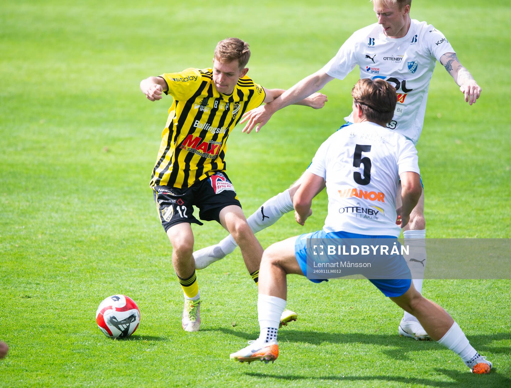 IFK Hässleholms Harry Thomasson i matchen i div 2 mellan