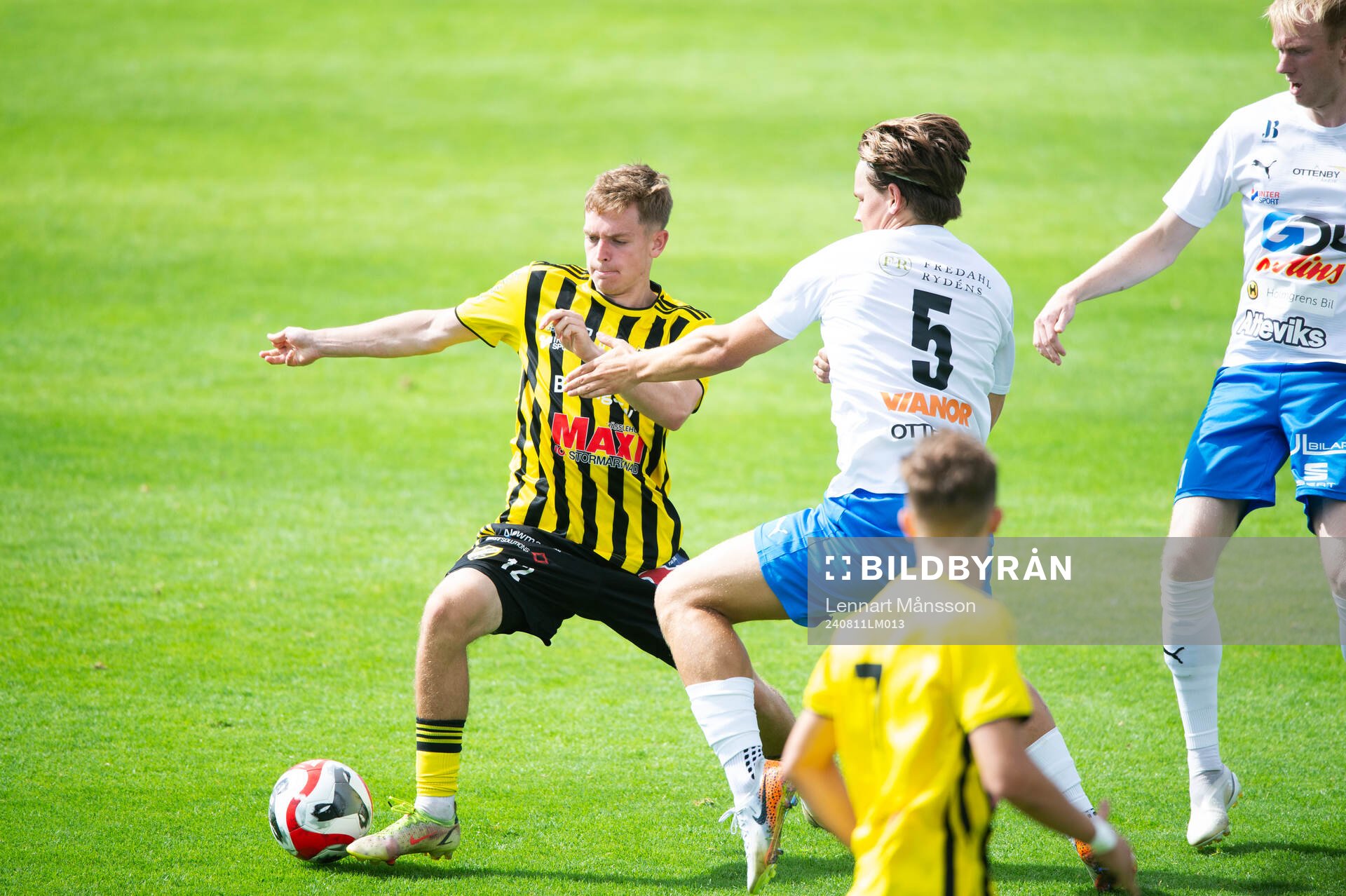 IFK Hässleholms Harry Thomasson i matchen i div 2 mellan