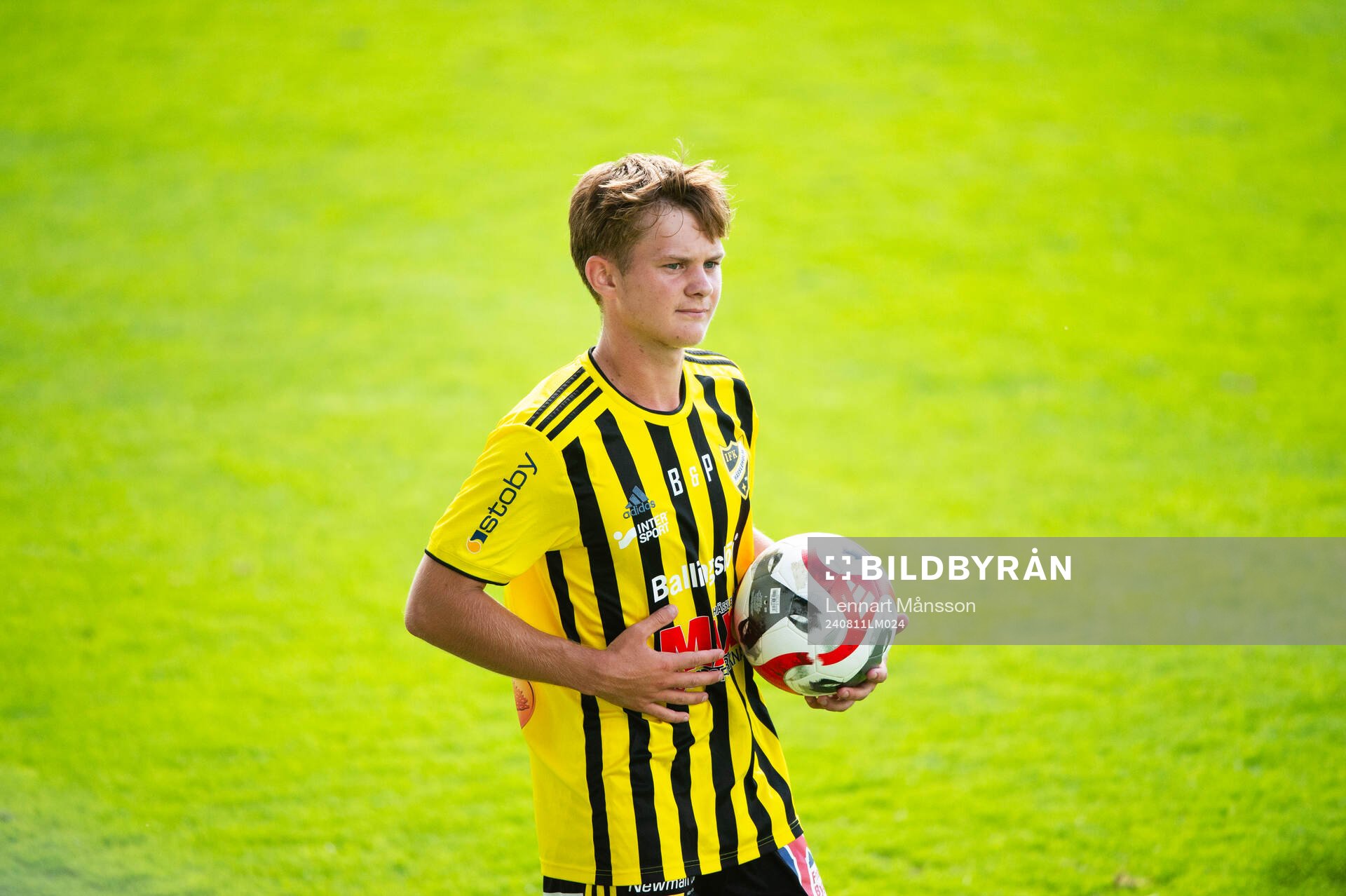 IFK Hässleholms Max Högberg i matchen i div 2 mellan IFK