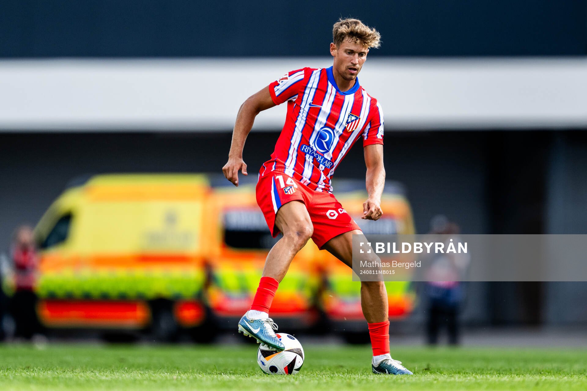 Marcos Llorente of Atletico Madrid during the Friendly football match between Atletico Madrid and Juventus on August 11, 2024 in Gothenburg. 