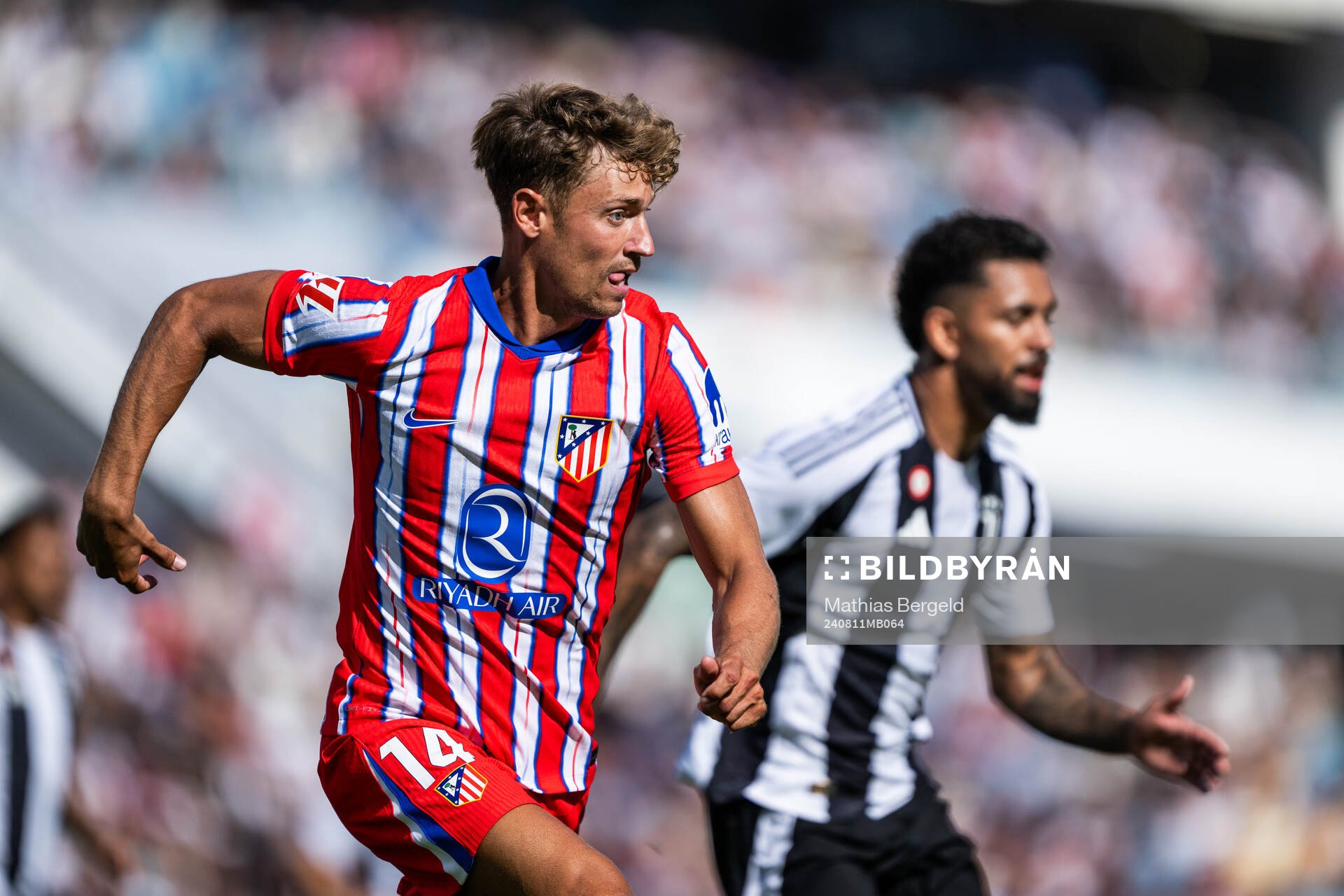 Marcos Llorente of Atletico Madrid during the Friendly football match between Atletico Madrid and Juventus on August 11, 2024 in Gothenburg. 