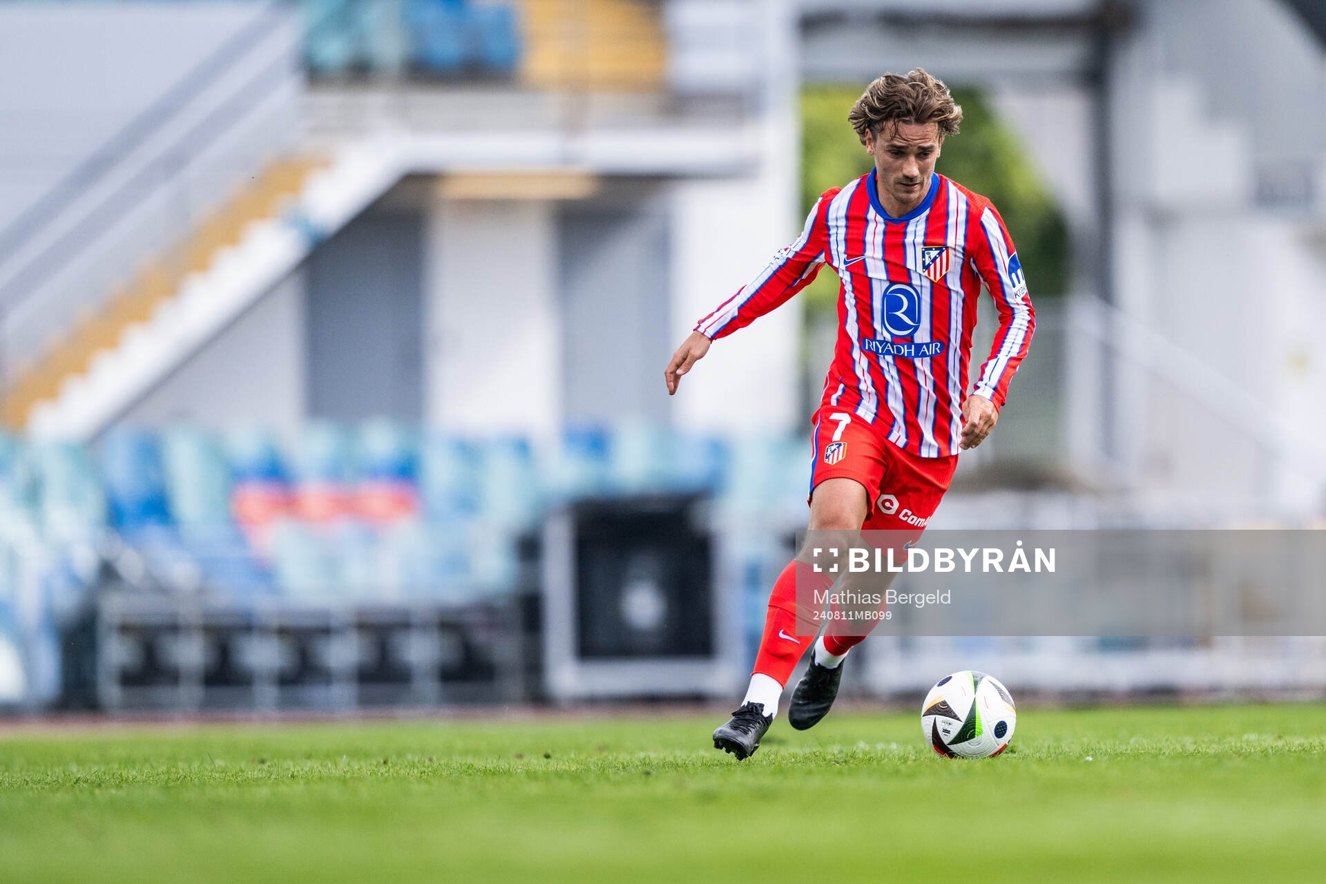 Antoine Griezmann of Atletico Madrid during the Friendly football match between Atletico Madrid and Juventus on August 11, 2024 in Gothenburg.