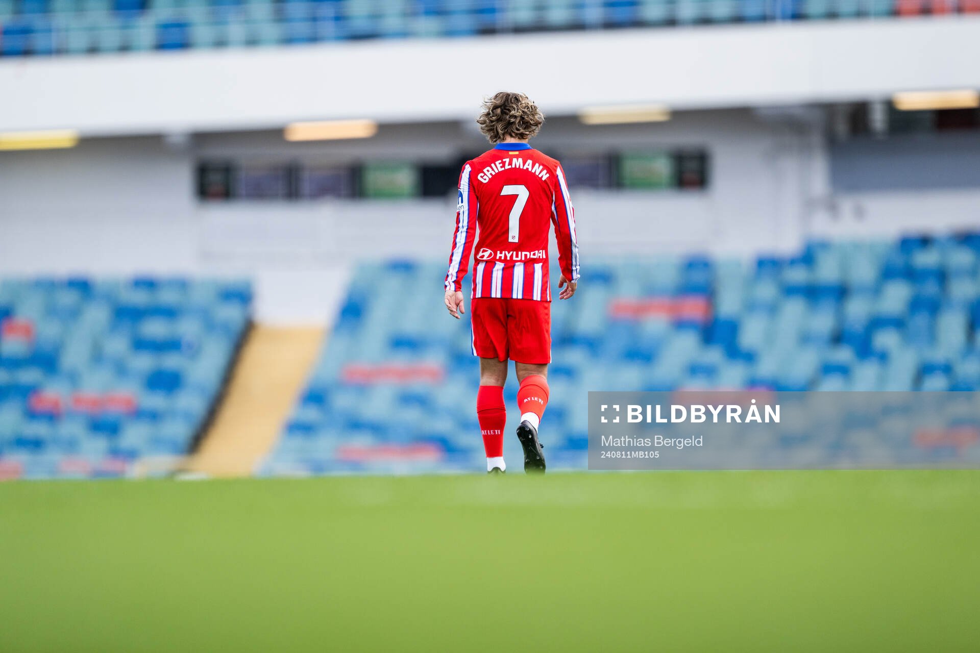 Antoine Griezmann of Atletico Madrid during the Friendly football match between Atletico Madrid and Juventus on August 11, 2024 in Gothenburg.