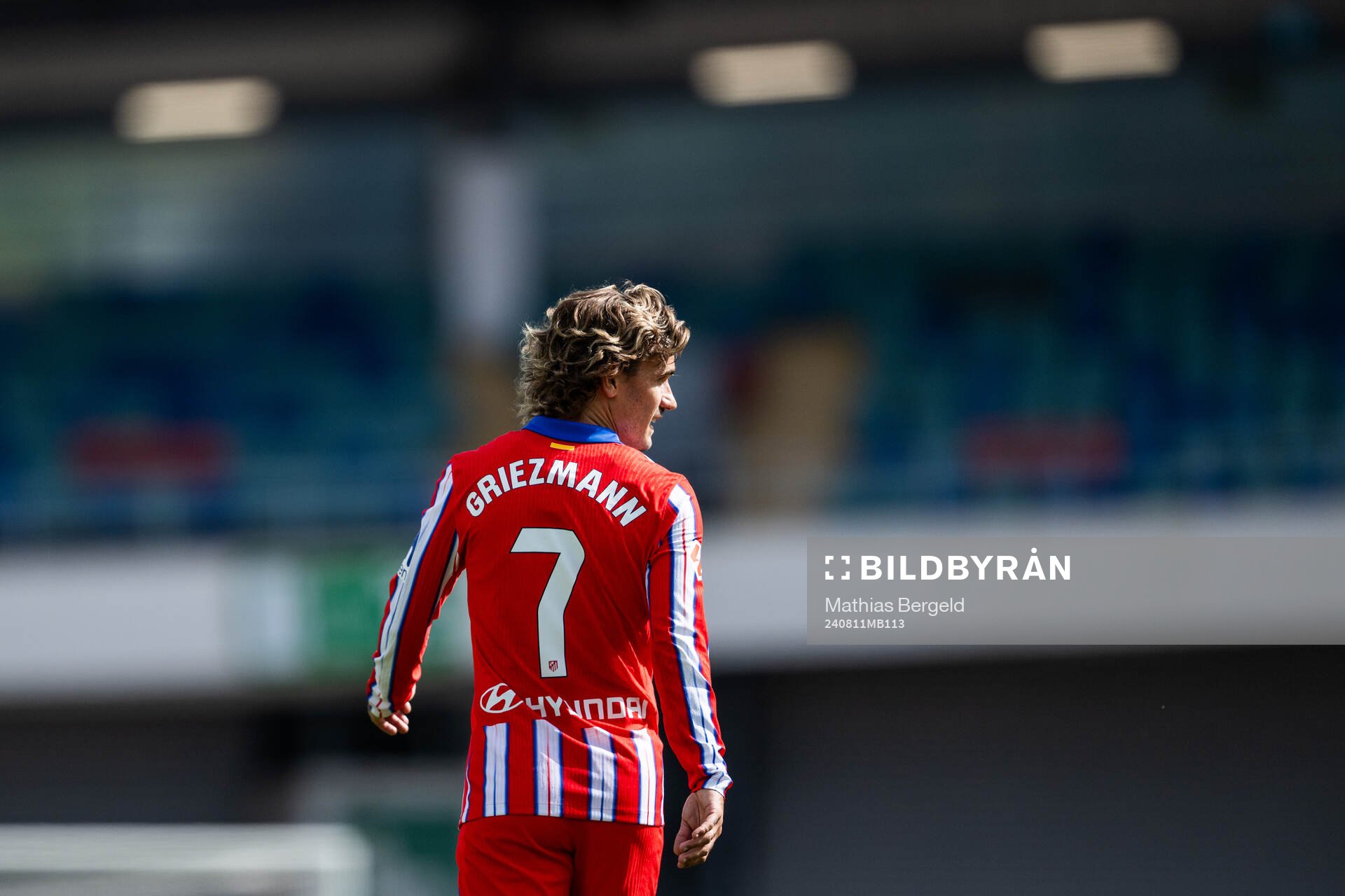 Antoine Griezmann of Atletico Madrid during the Friendly football match between Atletico Madrid and Juventus on August 11, 2024 in Gothenburg.