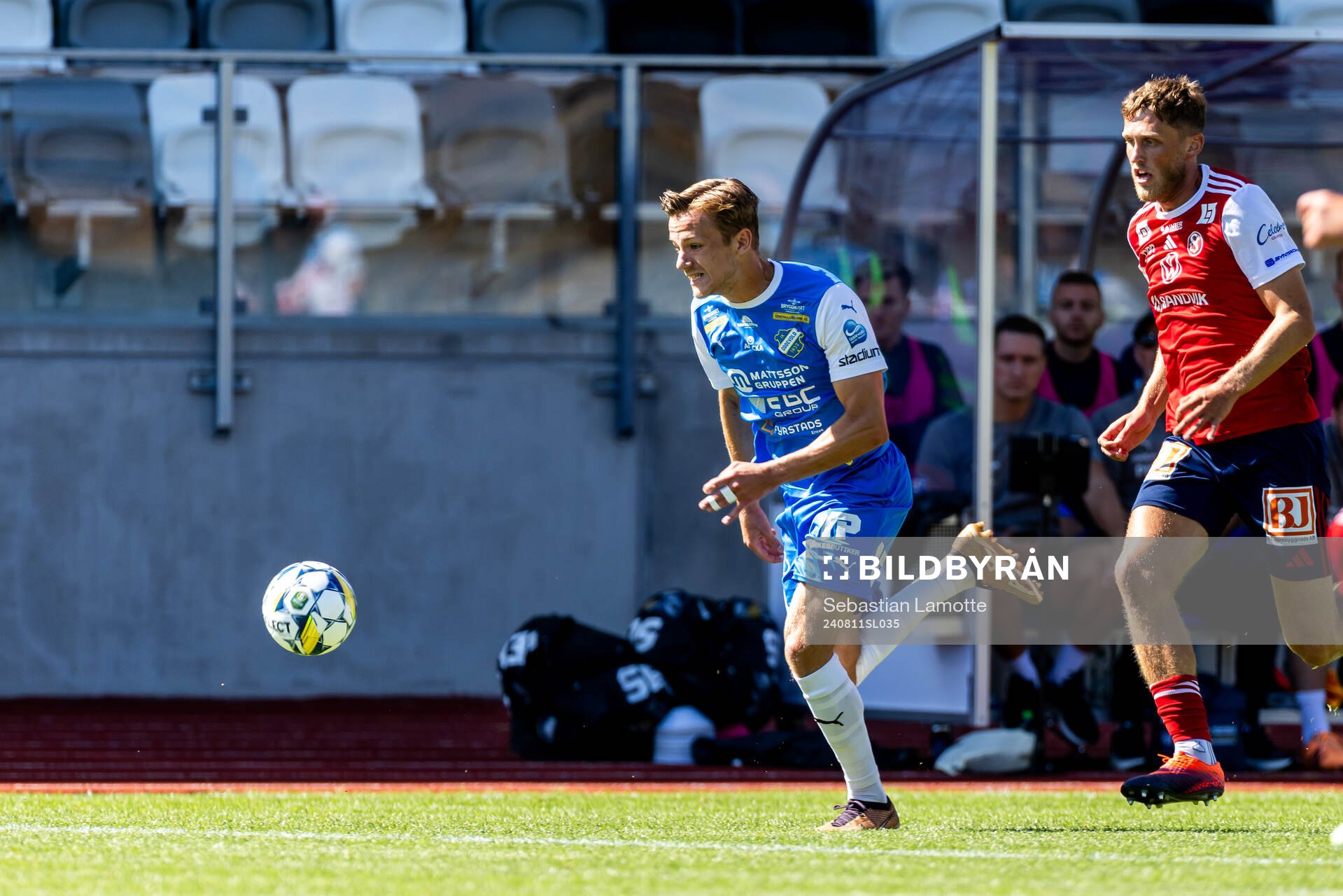 IK Oddevolds Gustav Forssell och Sandvikens IFs Emil
