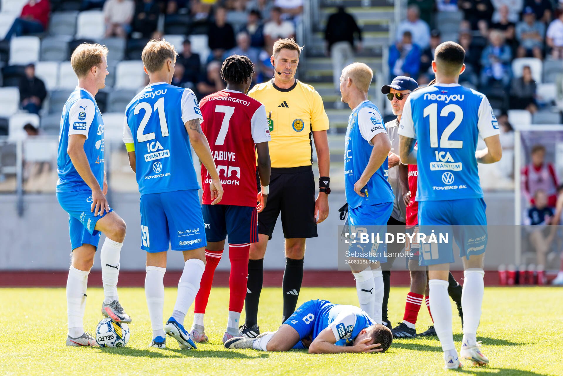 IK Oddevolds Oscar Iglicar Berntsson har ont