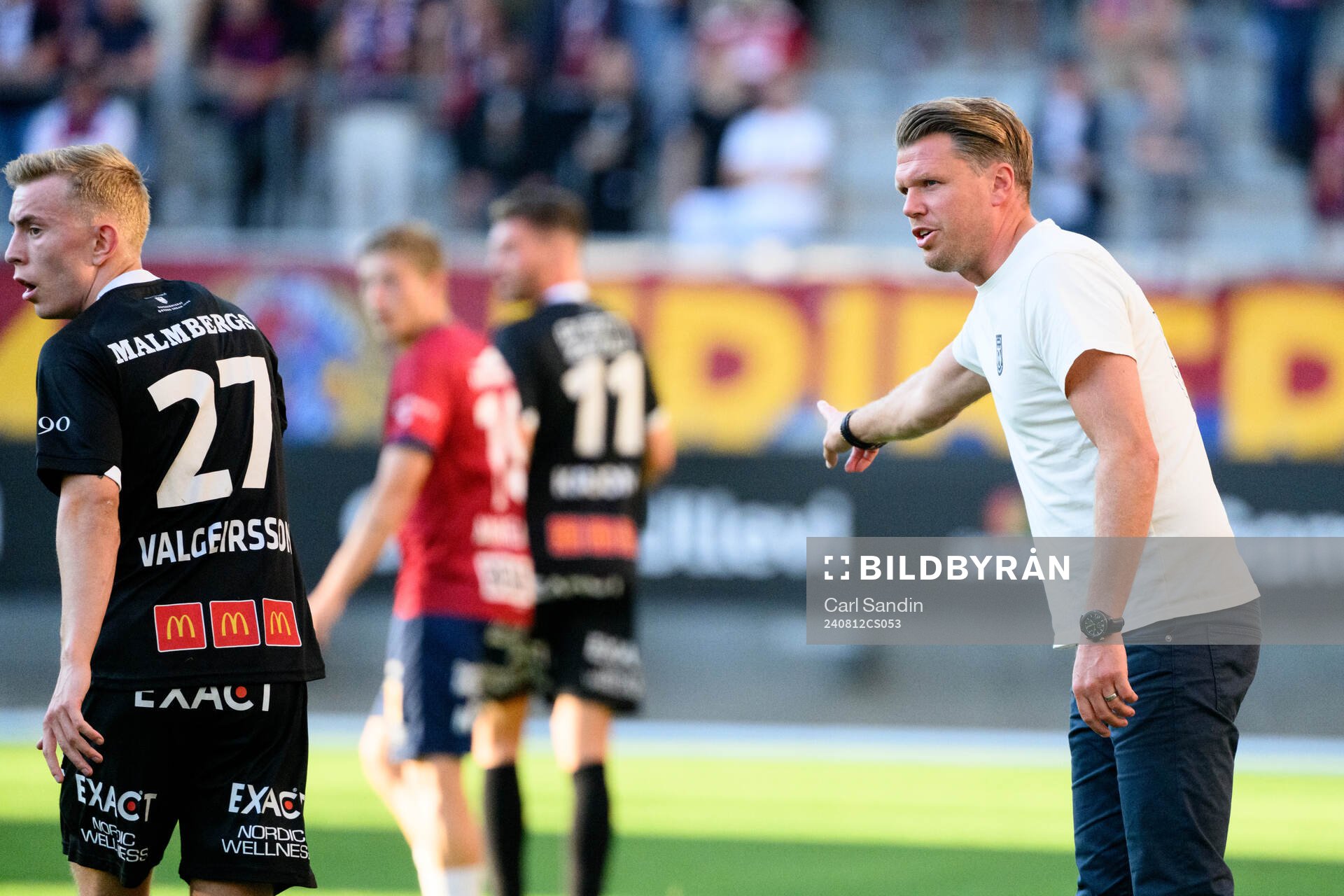 Örebros Valgeir Valgeirsson och huvudtränare Christian