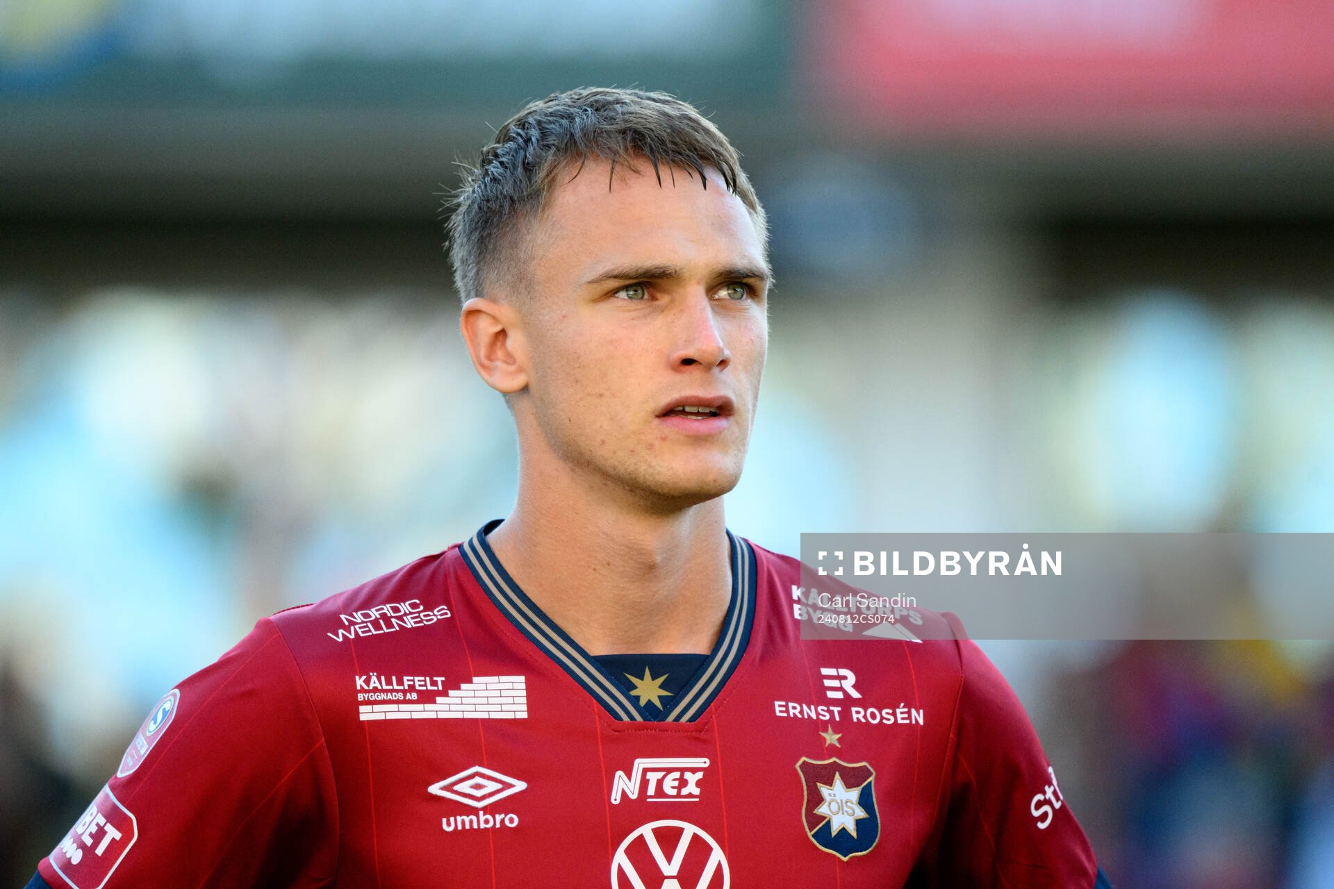 Örgrytes Christoffer Styffe vid lineup