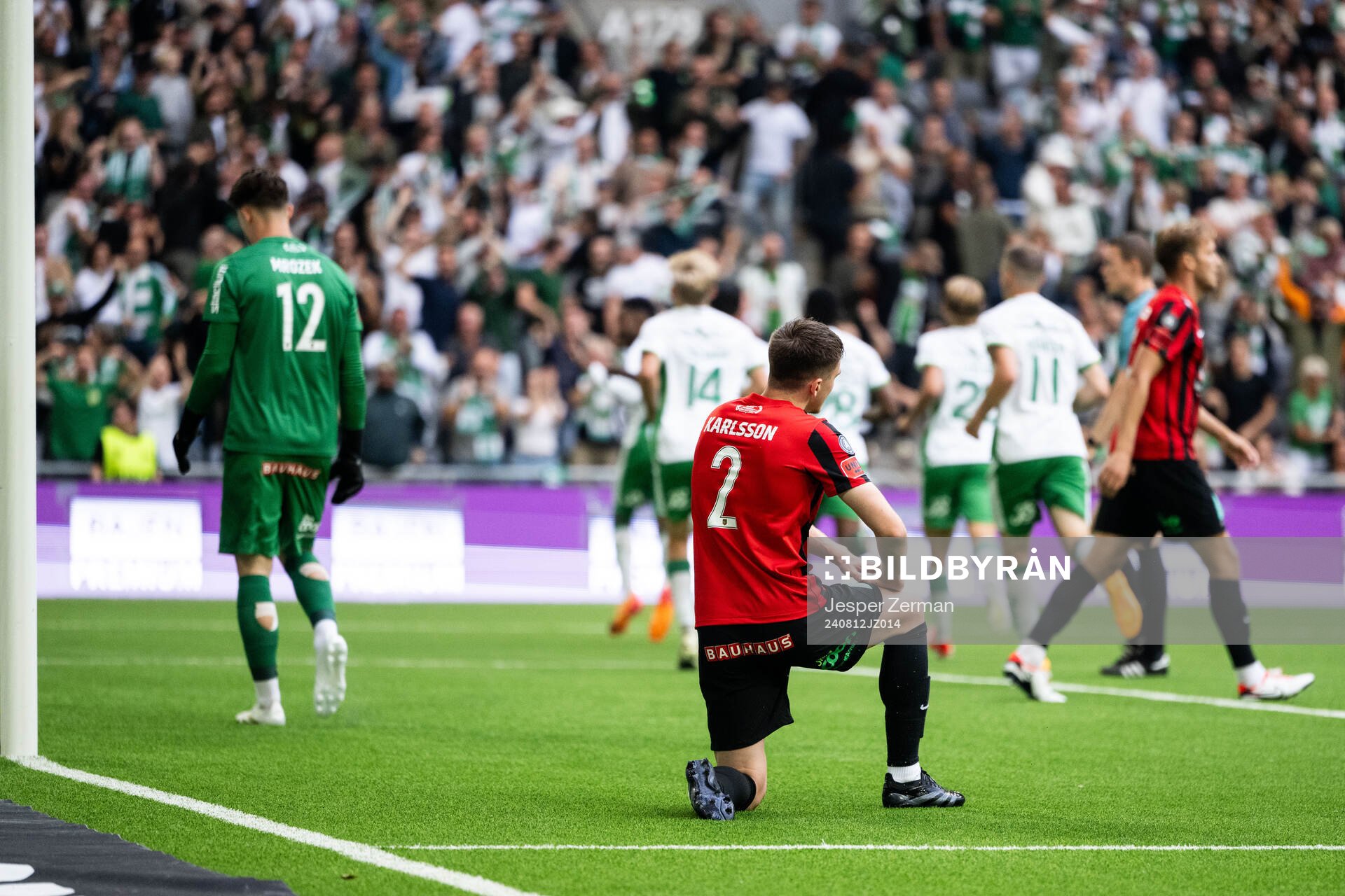 Brommapojkarnas Hlynur Freyr Karlsson deppar