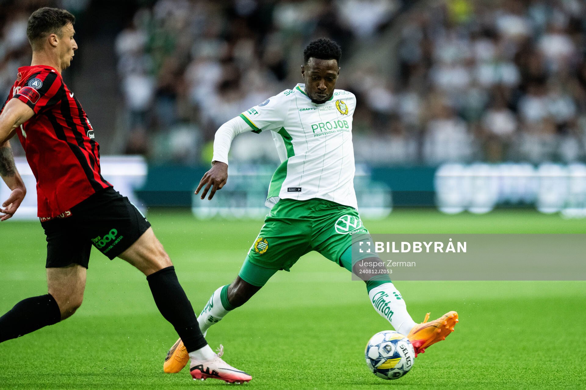 Brommapojkarnas Adam Skanning Jakobsen och Hammarbys