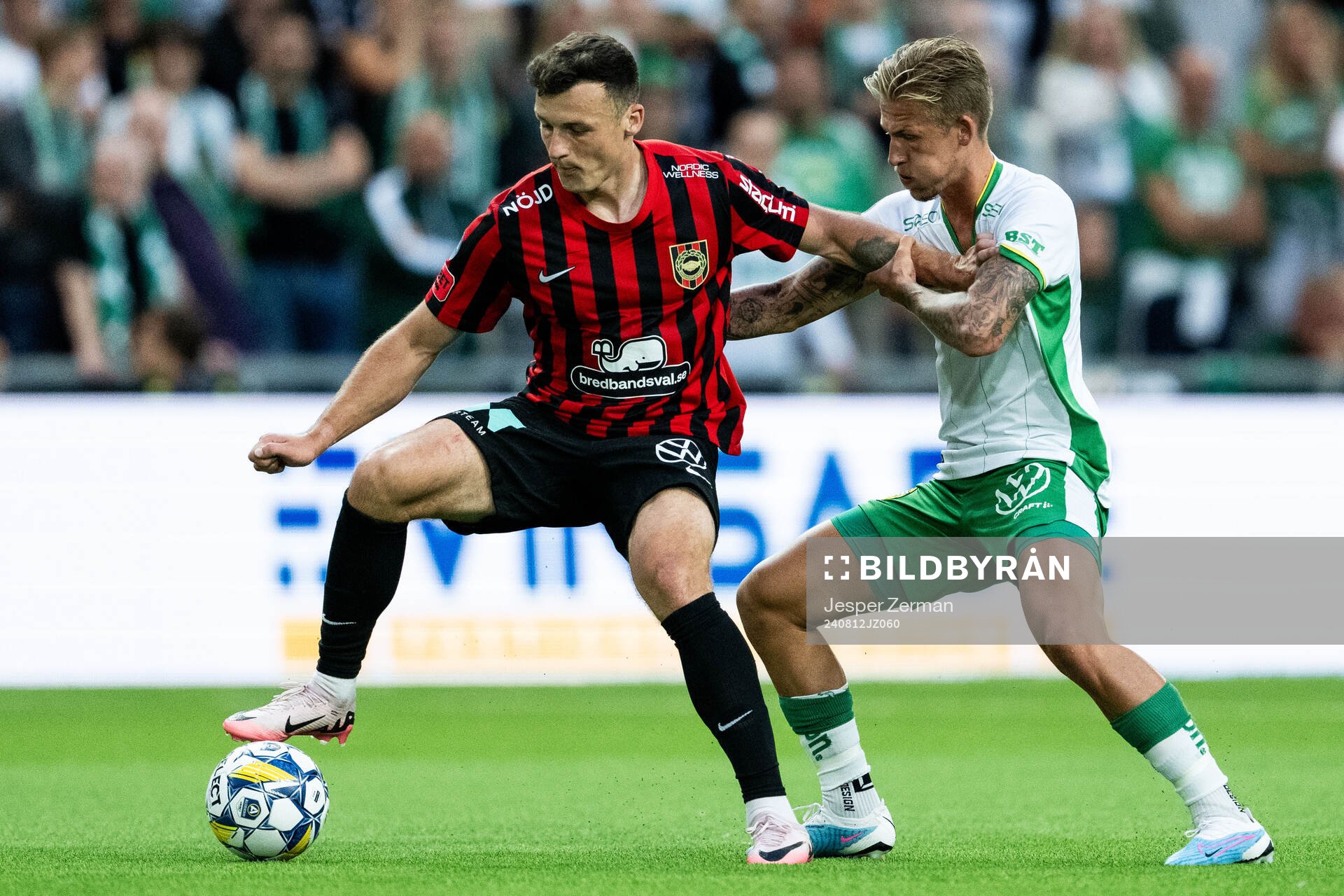 Brommapojkarnas Adam Skanning Jakobsen och Hammarbys