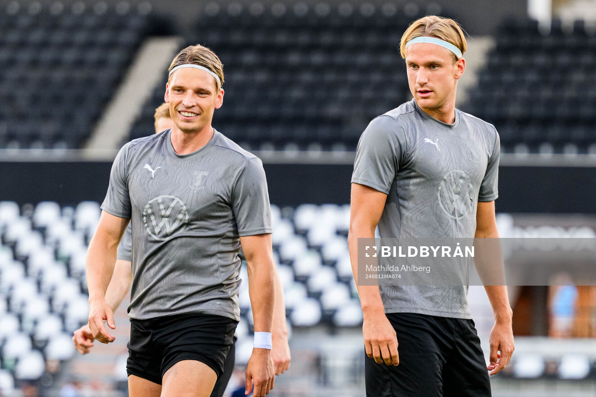 Jens Stryger Larsen and Erik Botheim of Malmö FF