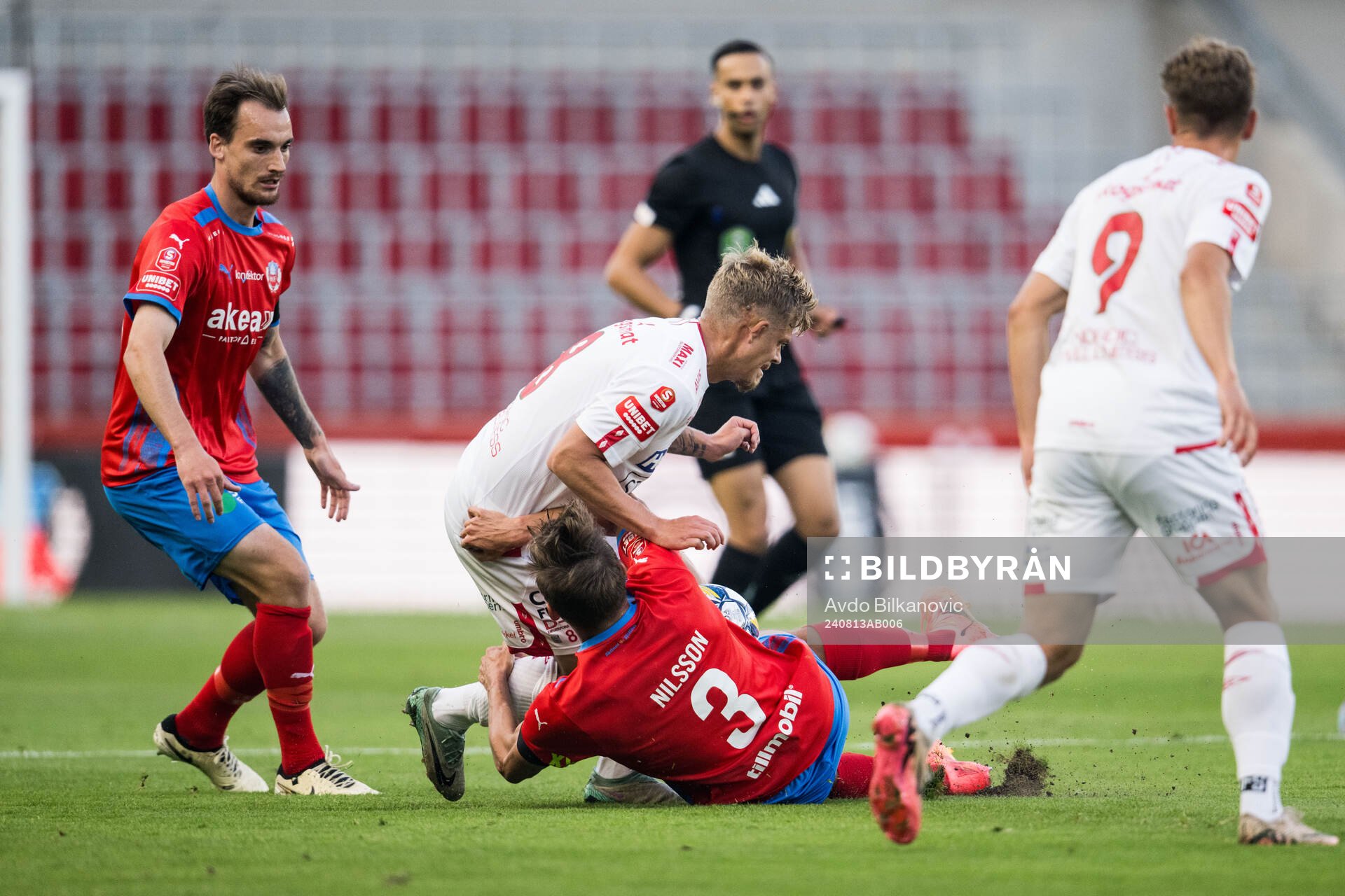 Helsingborgs Wilhelm Nilsson och Degerfors Kevin Holmén
