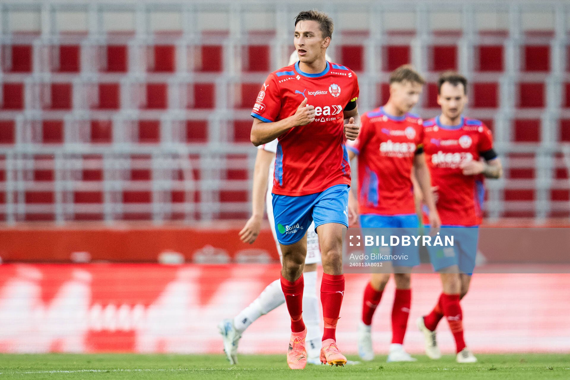 Helsingborgs Taylor Silverholt jublar