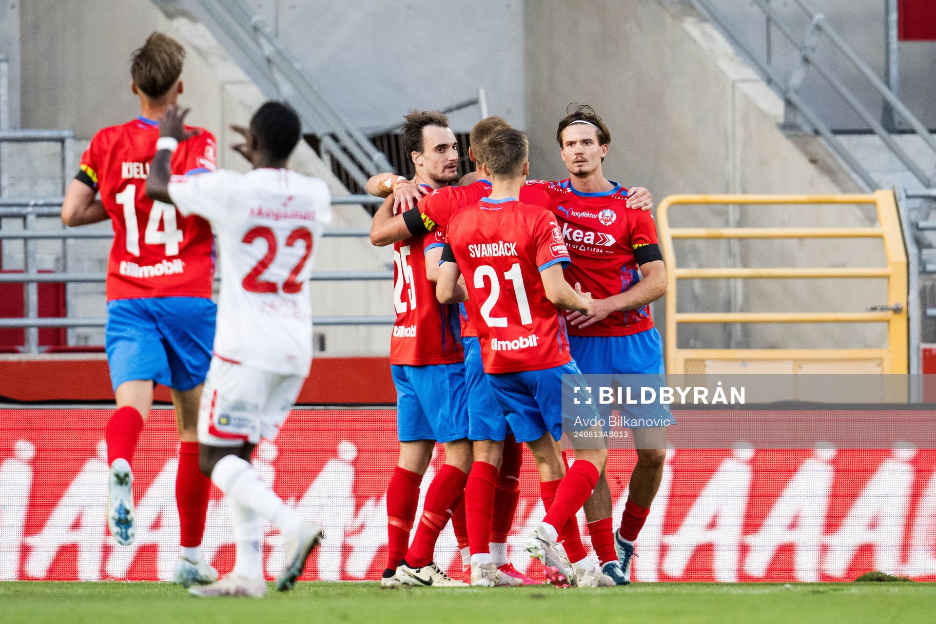 Helsingborgs Taylor Silverholt jublar